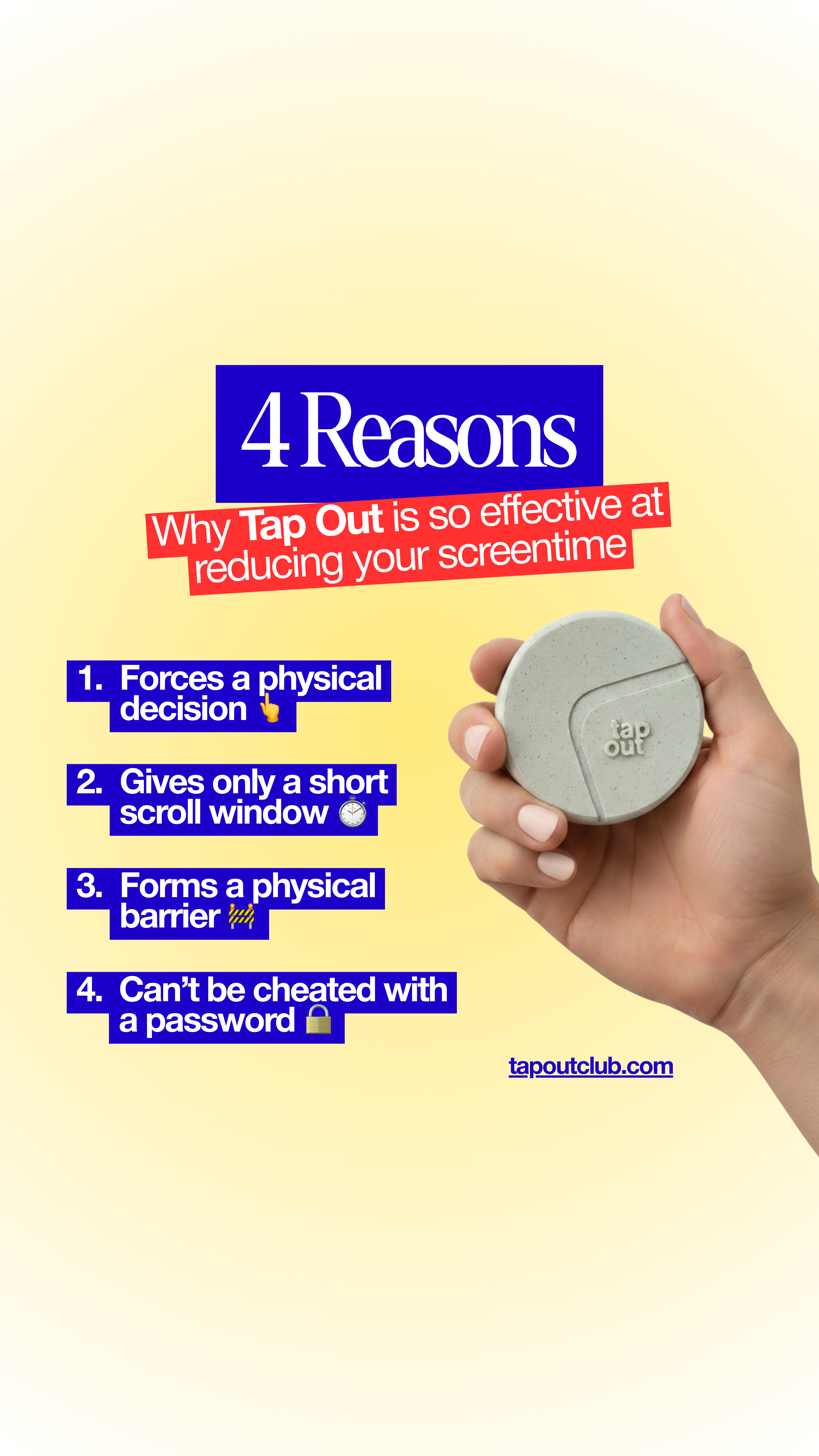 Tap Out Facebook ad