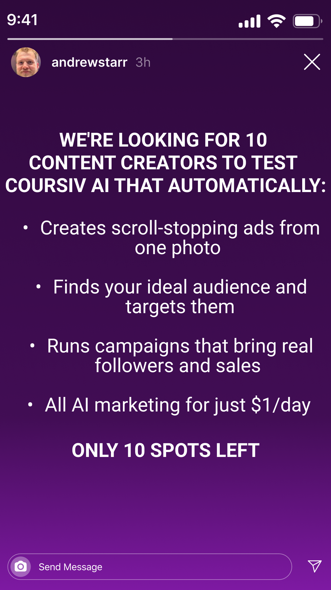 Practical AI Facebook ad