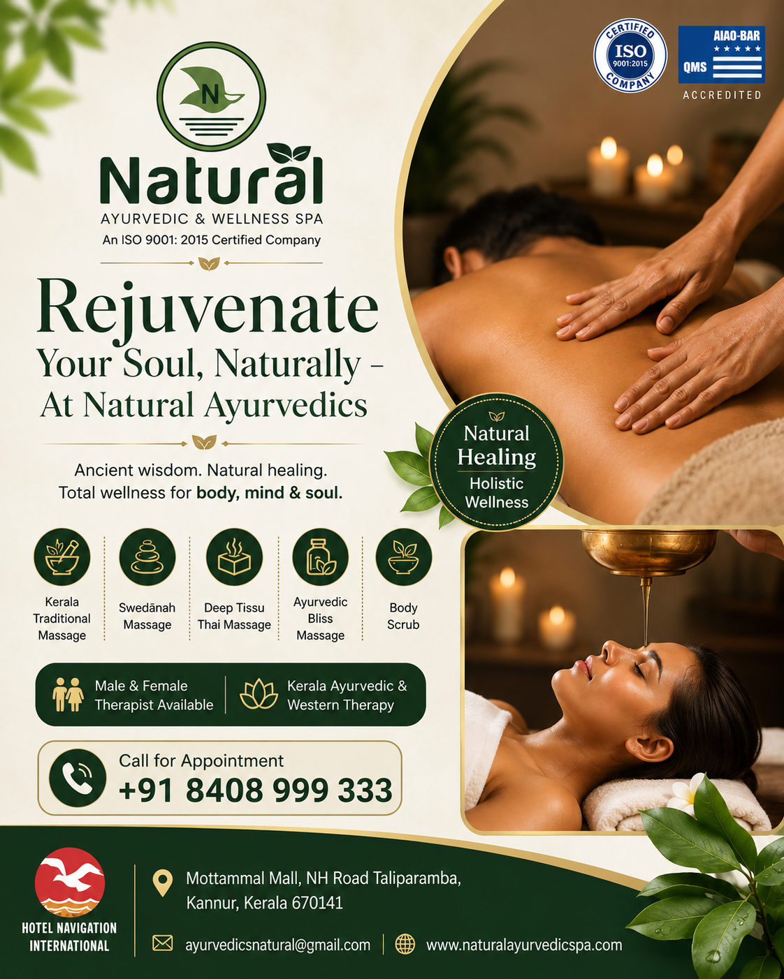 Natural Ayurvedic & Wellness Spa Facebook ad