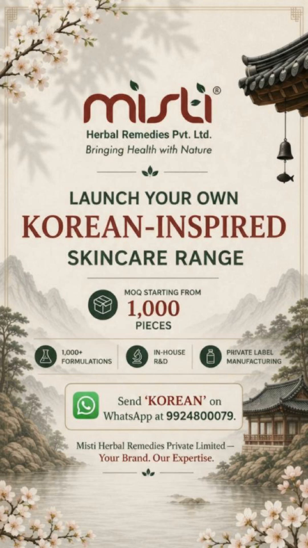 Misti Herbal Remedies Facebook ad: Private Label Manufacturing