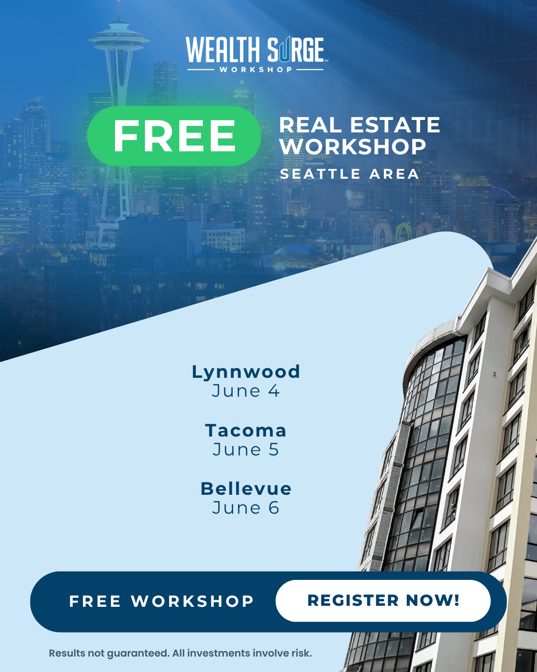 Wealth Surge Workshop Facebook ad