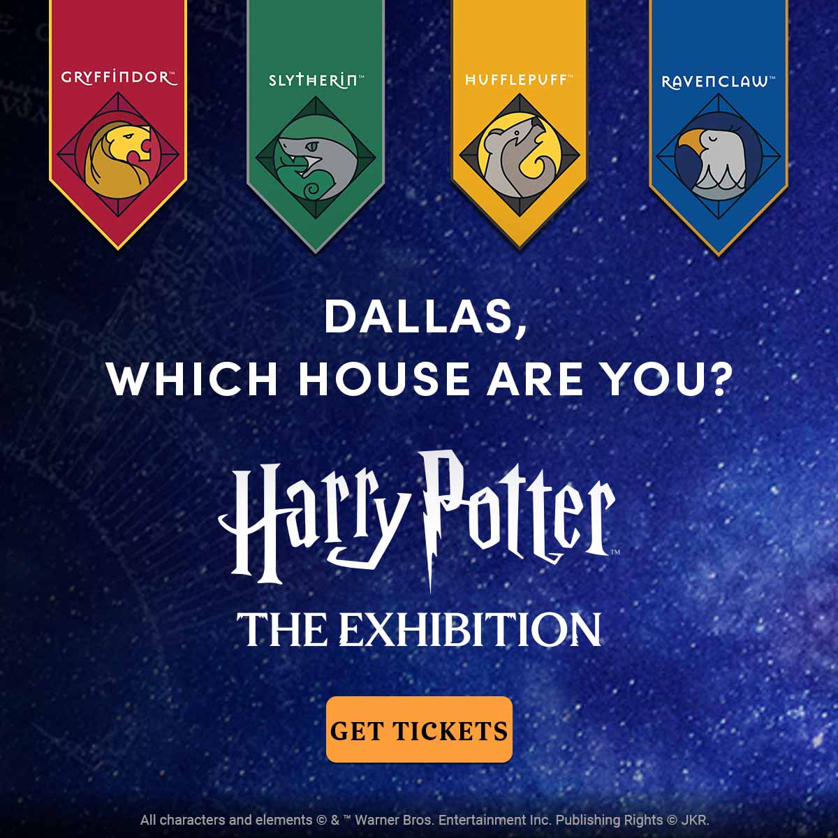 Harry Potter: The Exhibition Facebook ad