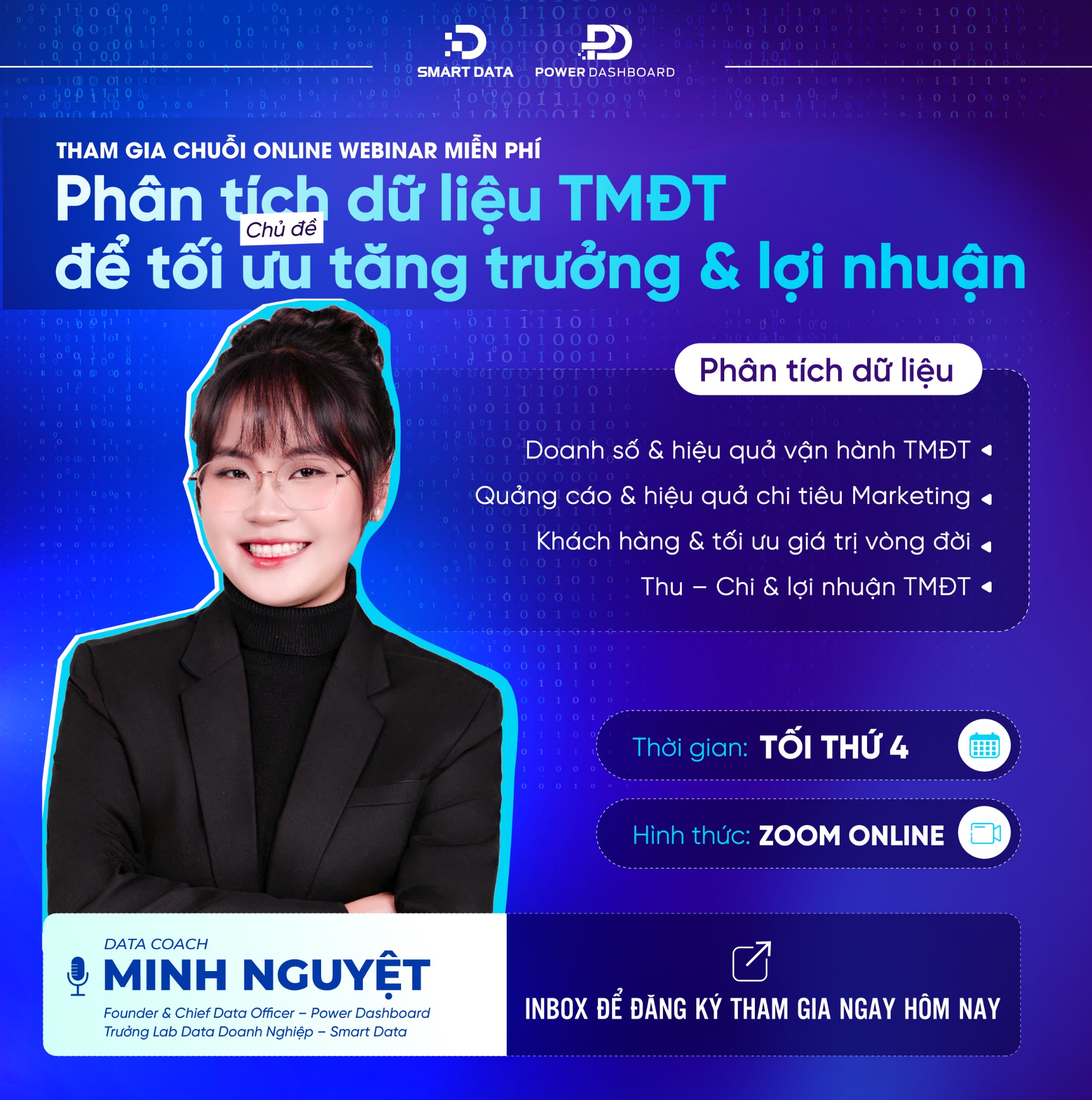 Power Dashboard Facebook ad: Inbox để đăng ký tham gia và giữ suất ngay hôm nay