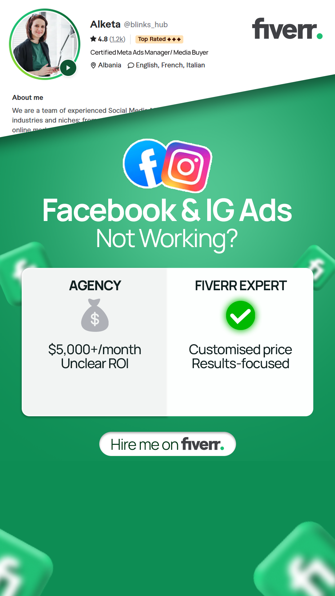 Blinks Hub Facebook ad from Feb 9, 2026