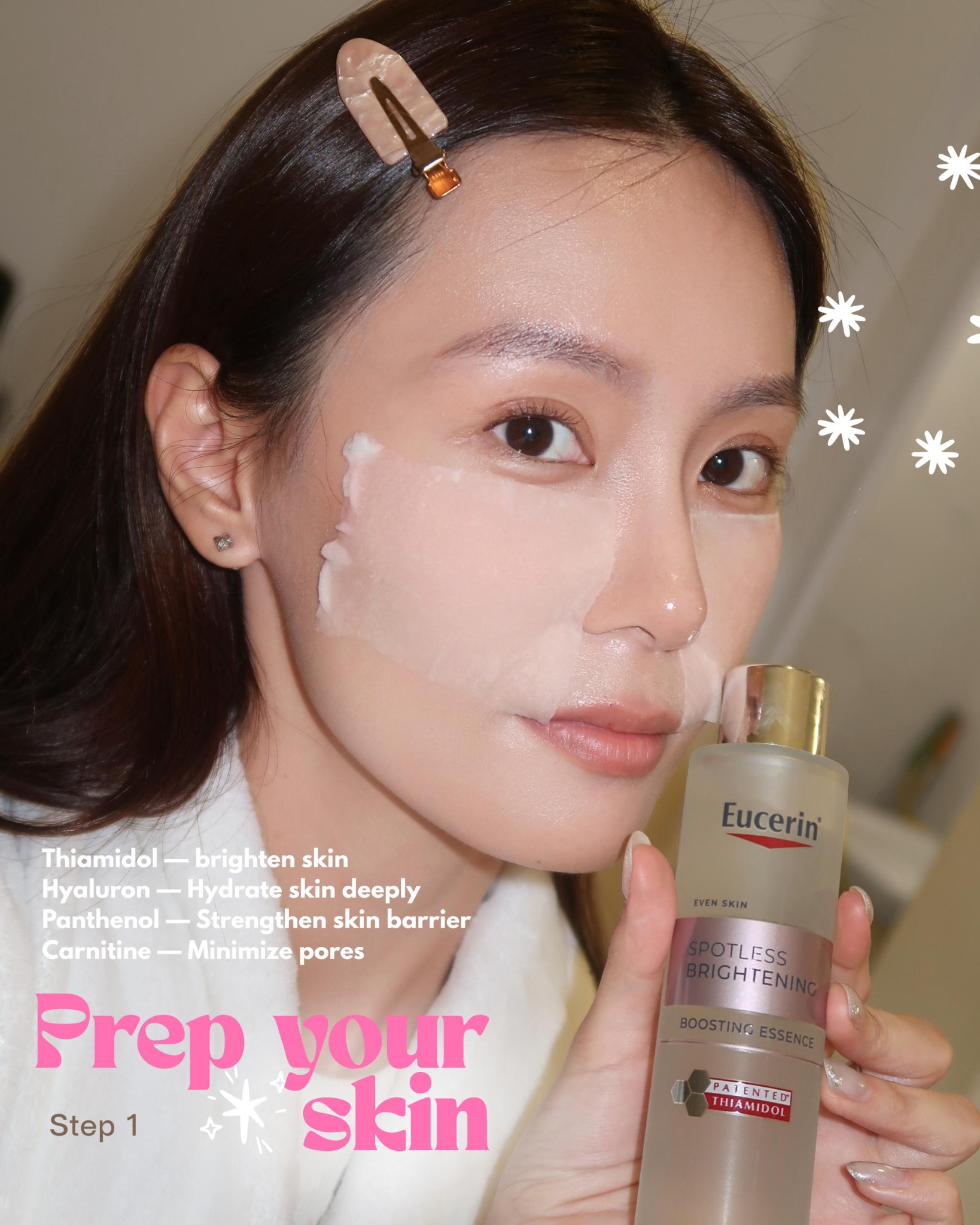 Eucerin Facebook ad: 2 simple steps.
