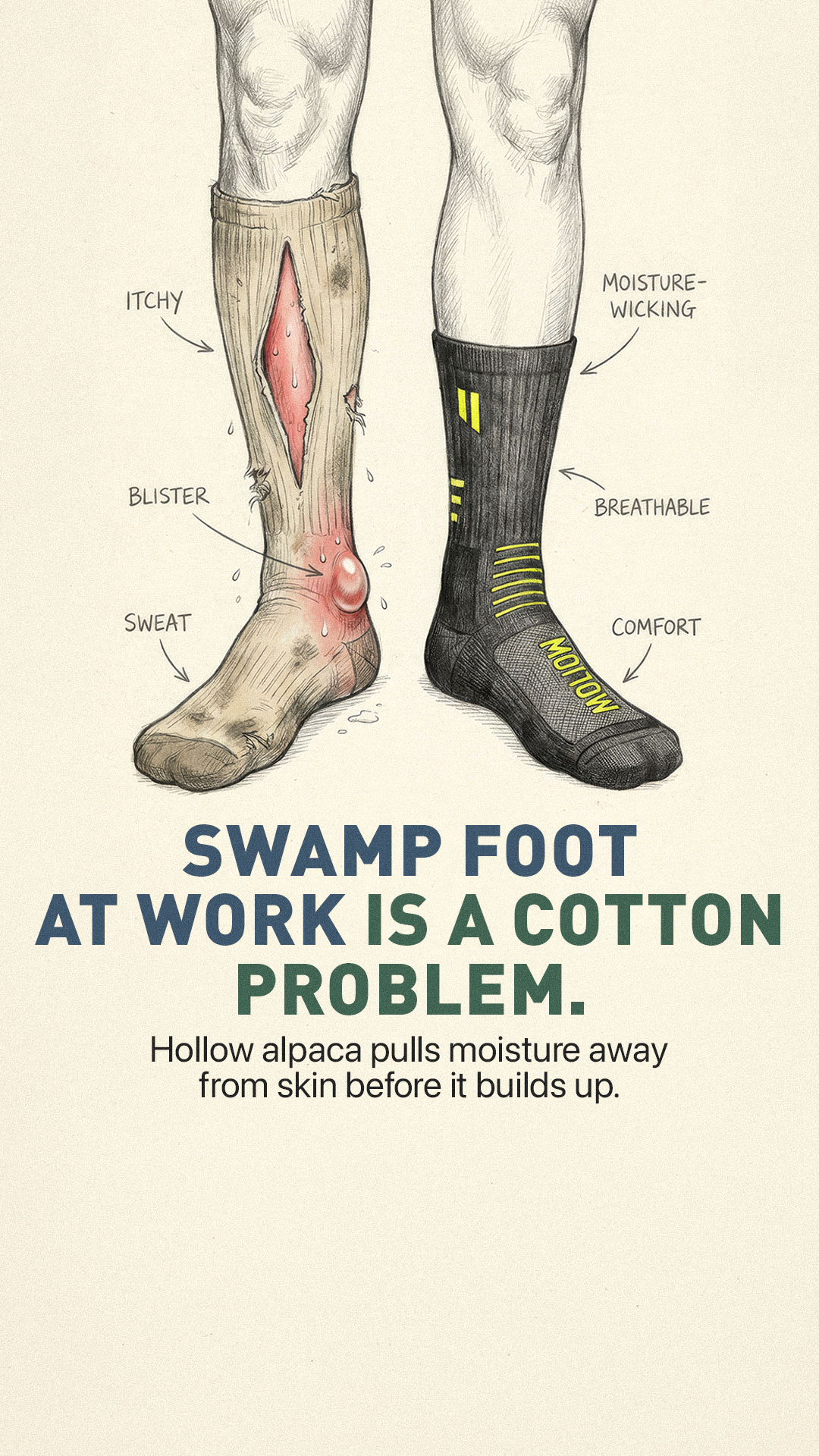 Hollow Alpaca Socks Facebook ad