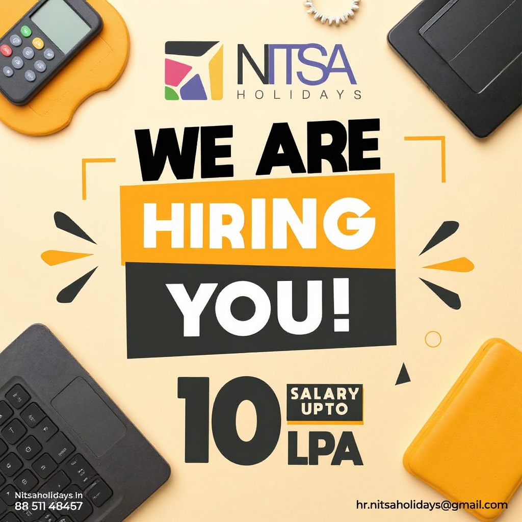 Nitsa Holidays Facebook ad: Build Your Travel Career with Nitsa Holidays, High Salary…