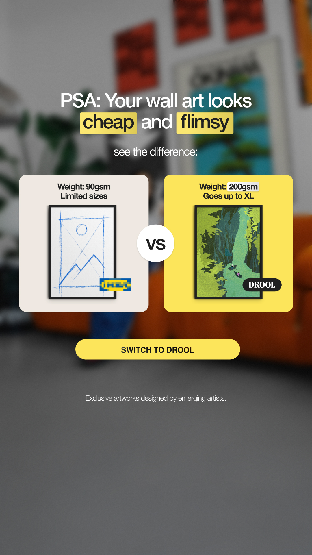 DROOL Facebook ad: DROOL | Curated Art