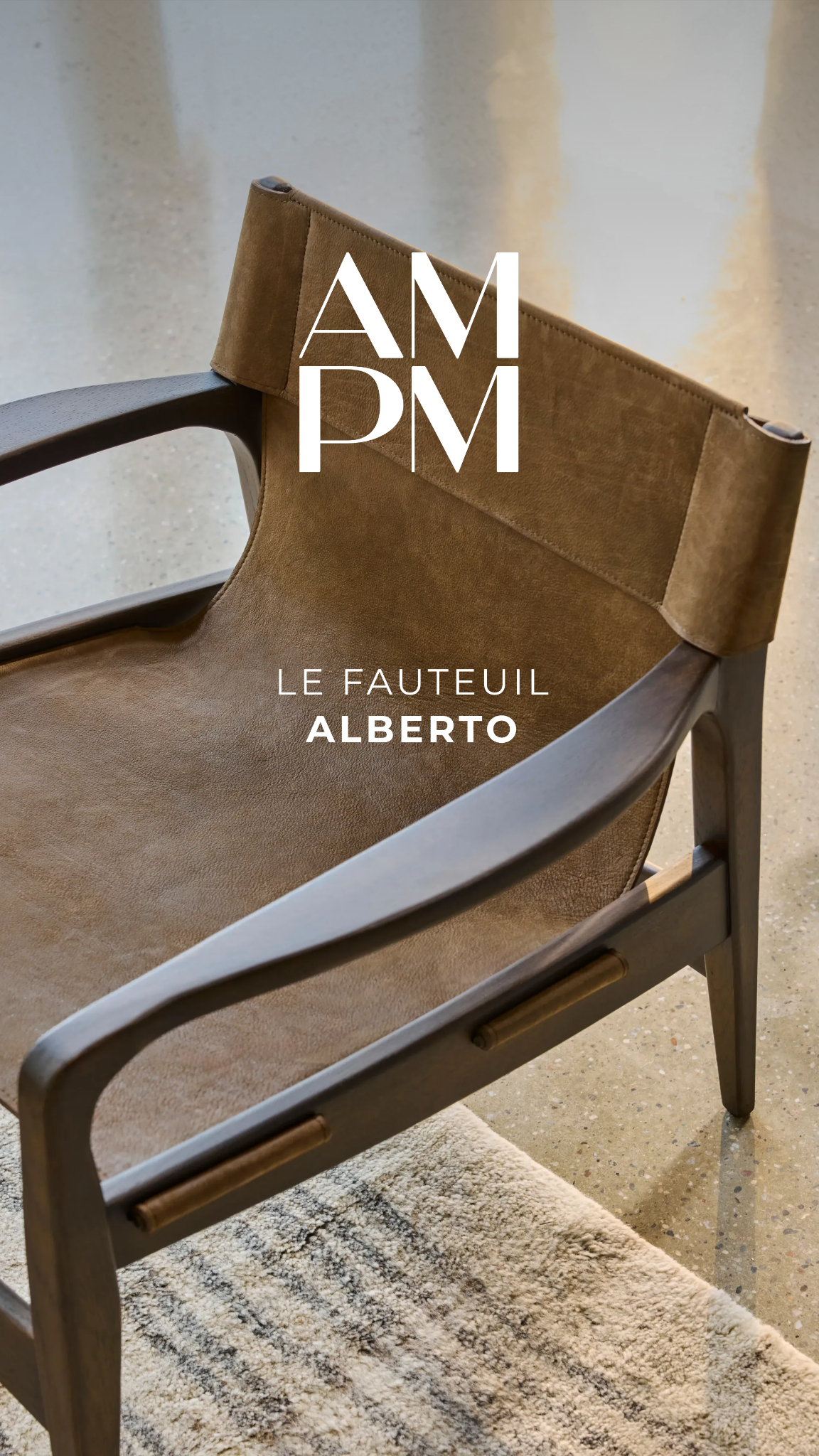 AM.PM. Facebook ad: Nouvelle collection: le fauteuil Alberto
