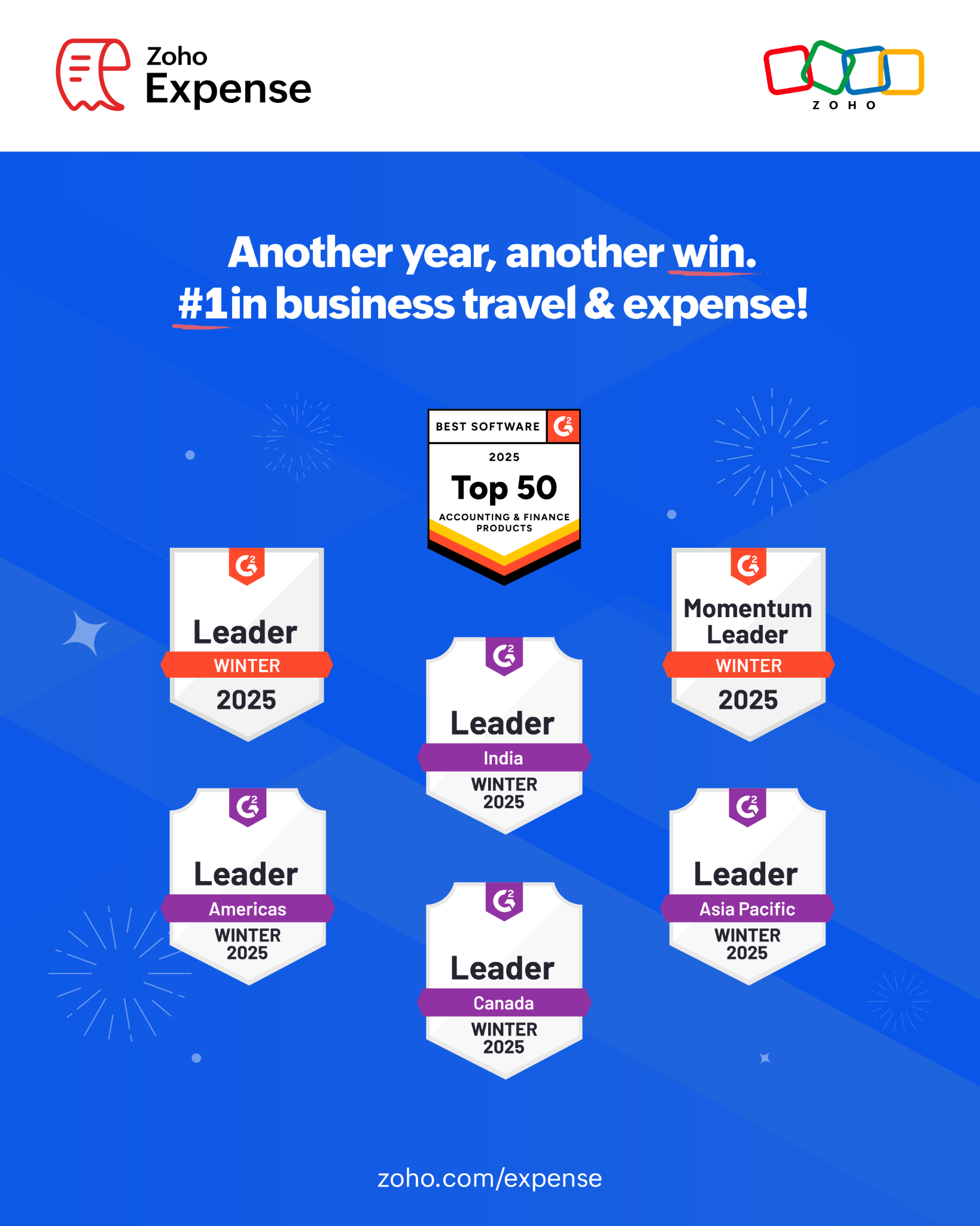 Zoho Expense Facebook ad