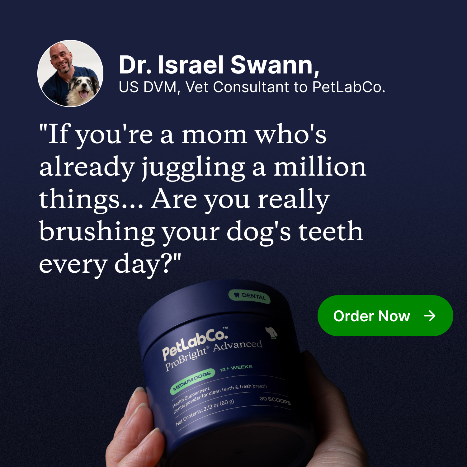 PetLab Co. Facebook ad