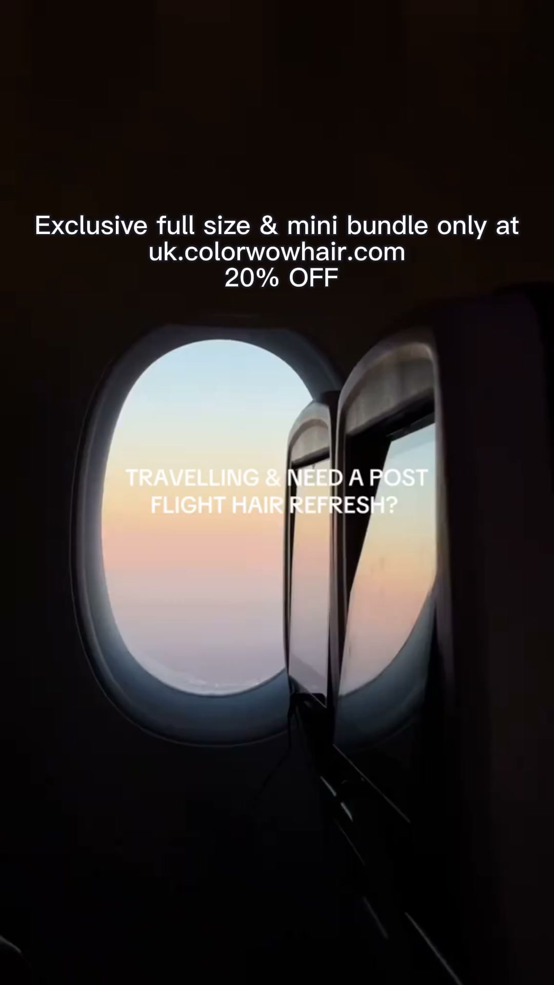 Color Wow Facebook ad: Shop the full-size + mini duo