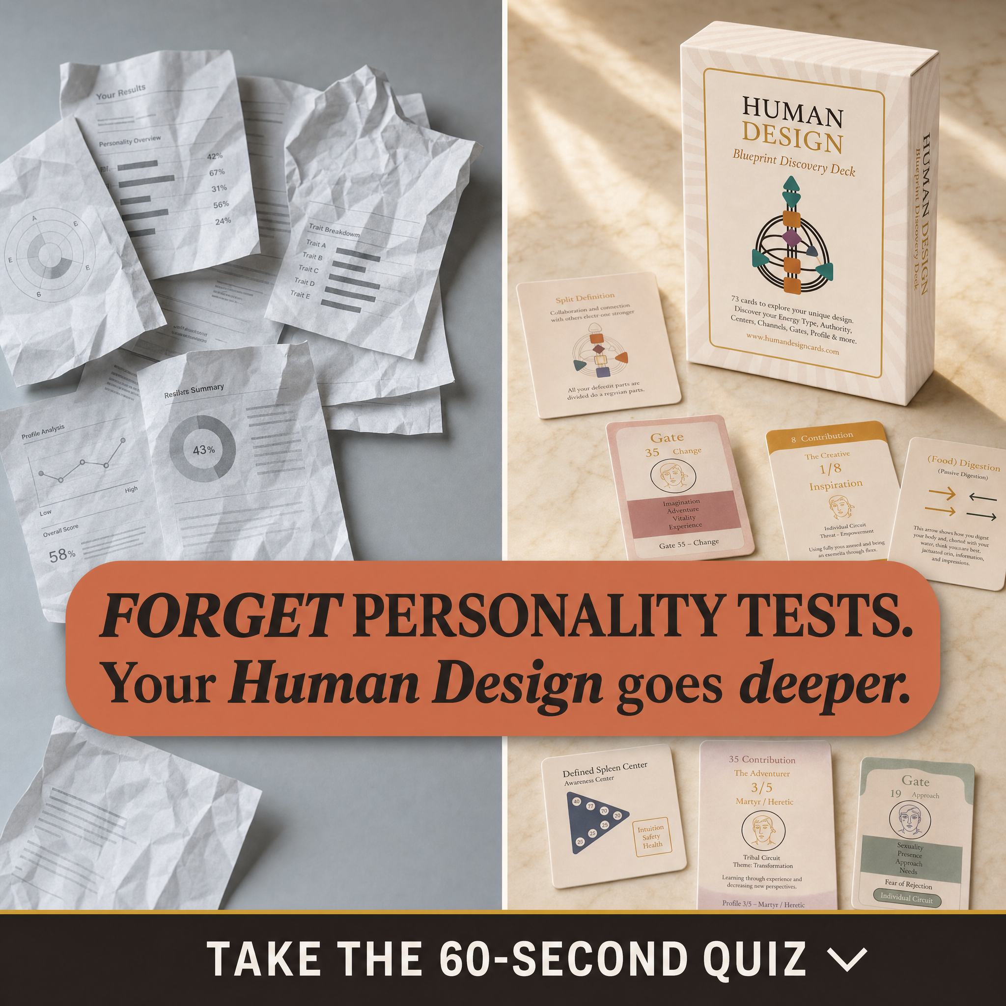 Humandesigncards Facebook ad