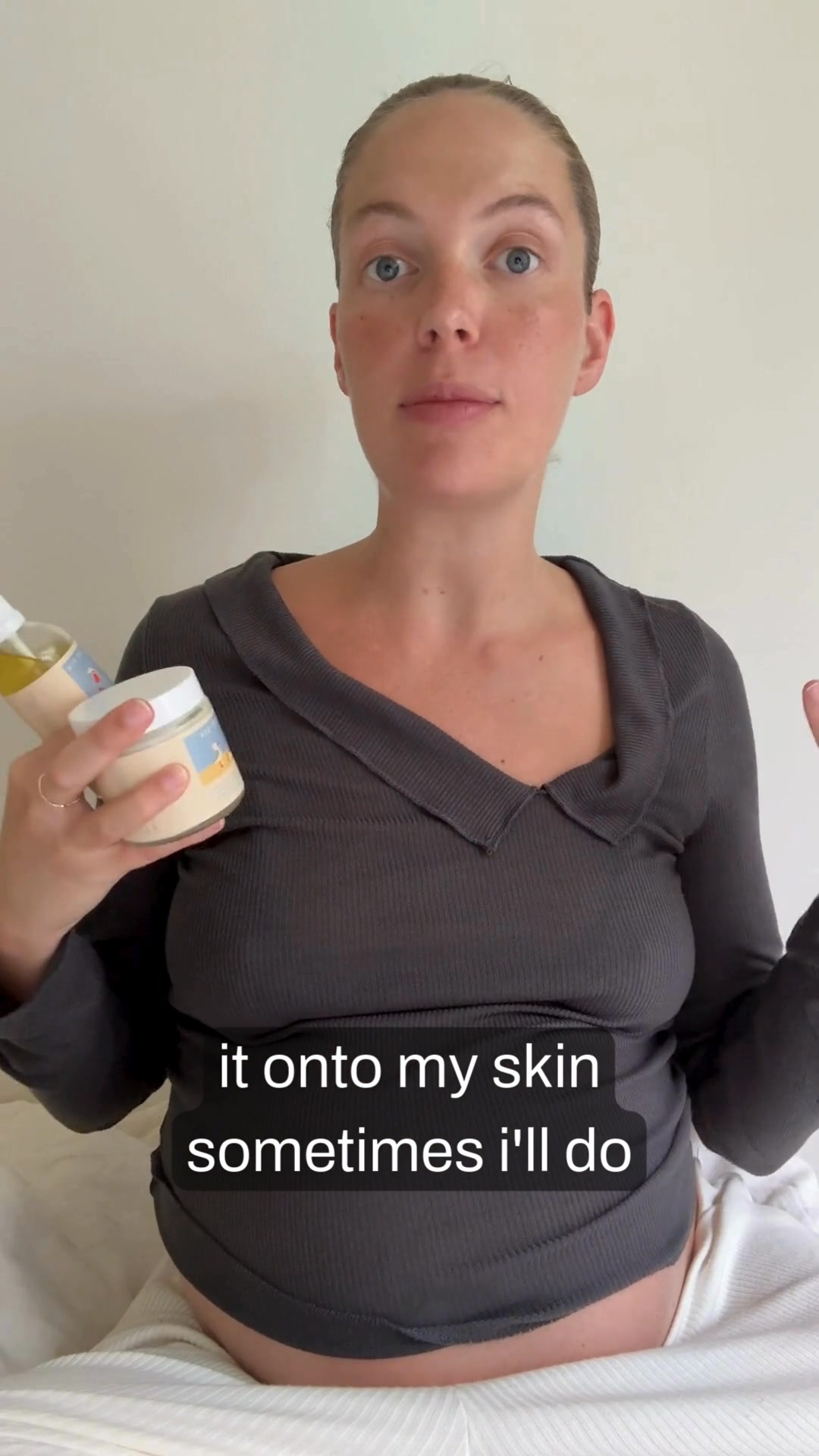 Willow By The Sea Facebook ad: Pregnancy skin is stretching, changing, and working…