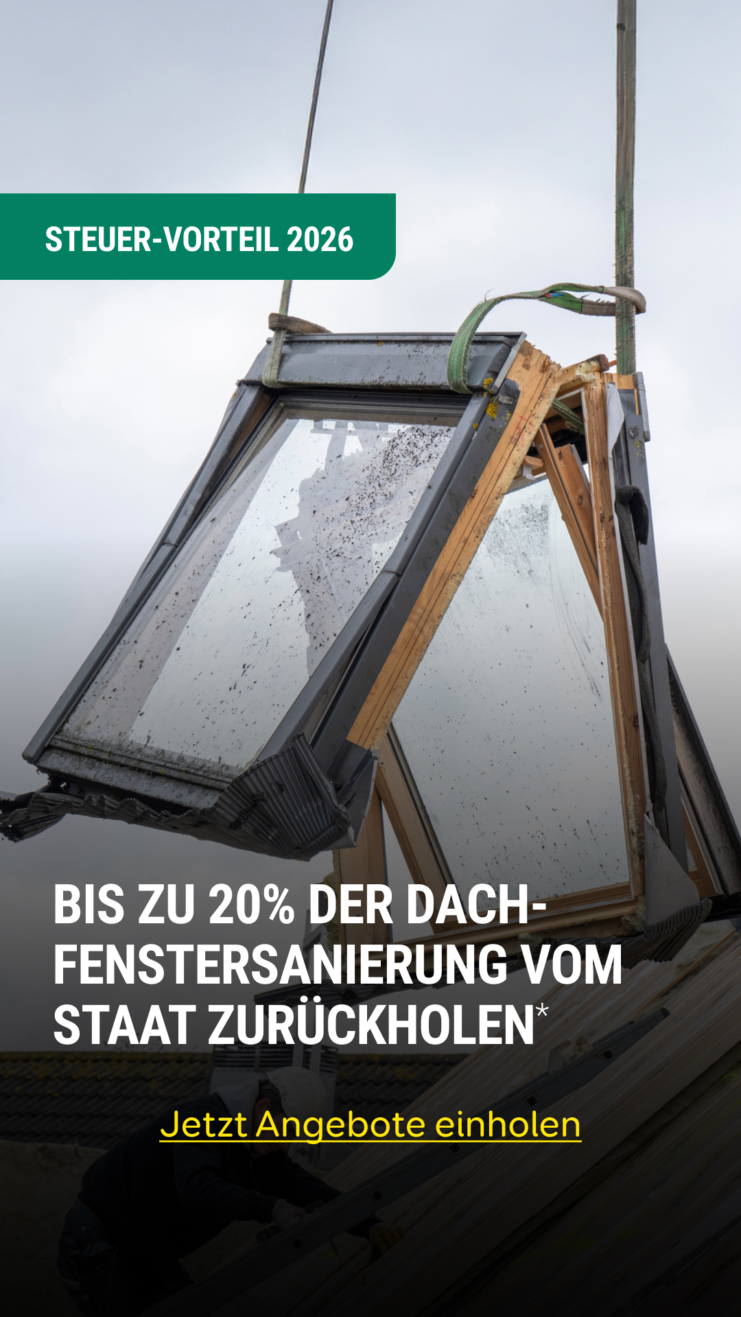 Aroundhome - Dachfenster Facebook ad from Feb 9, 2026