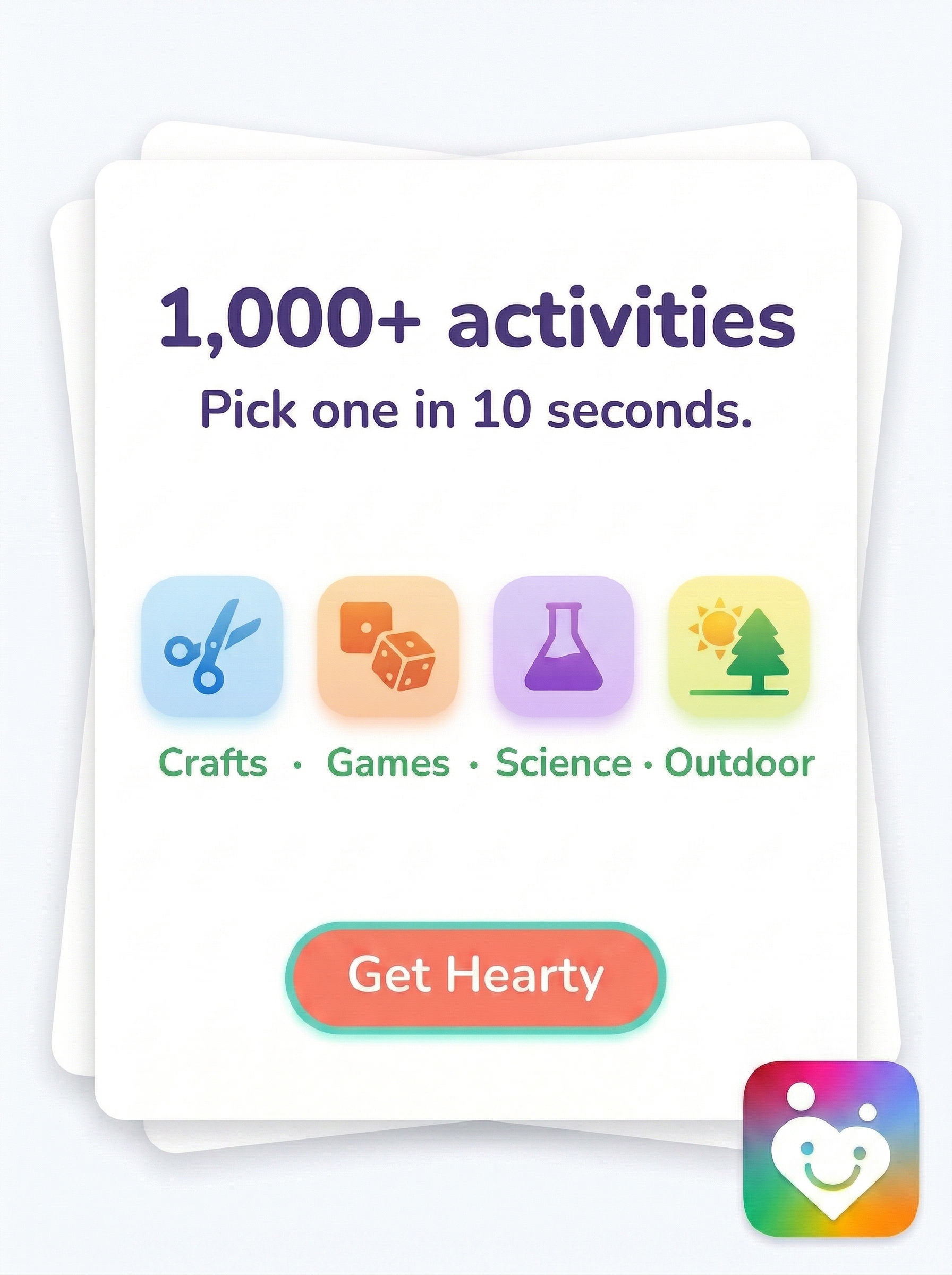 Hearty App Facebook ad