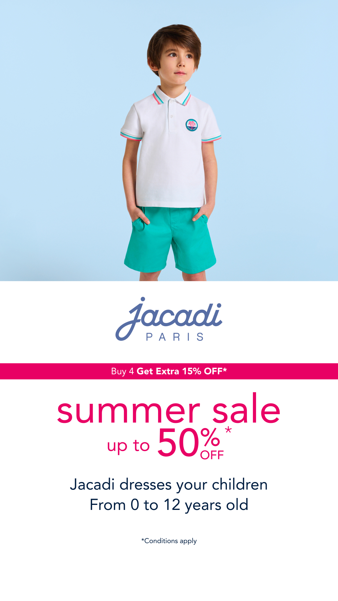 Jacadi Facebook ad