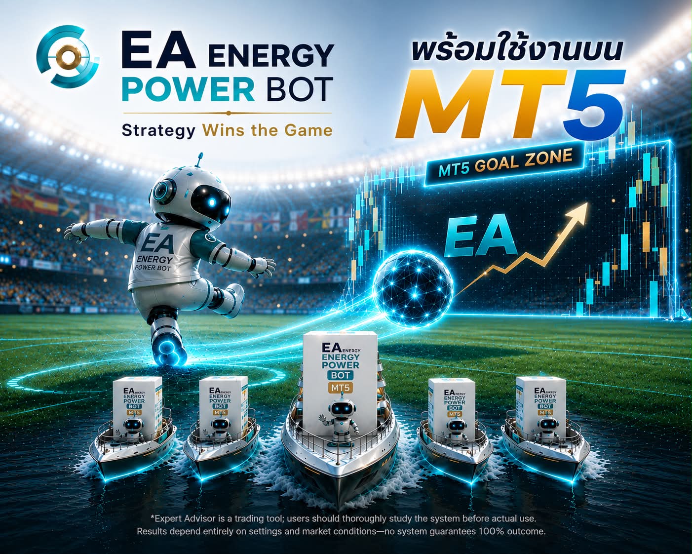 Energy Power Bot Facebook ad: หลายครั้ง…การเทรดไม่ได้ยากเพราะตลาด…
