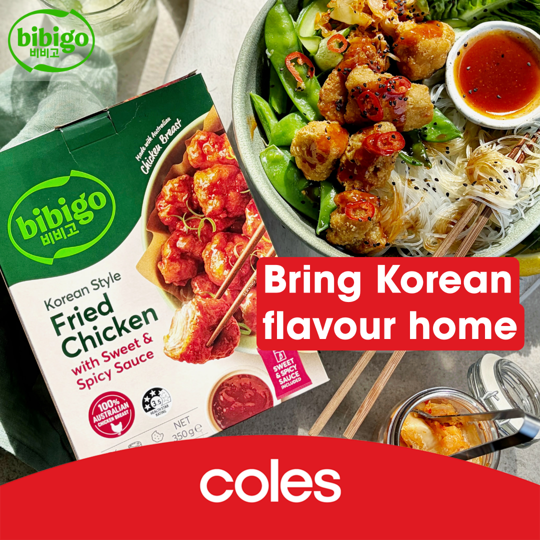 Coles Facebook ad: Bring Korean-style crunch to the table with 20%…