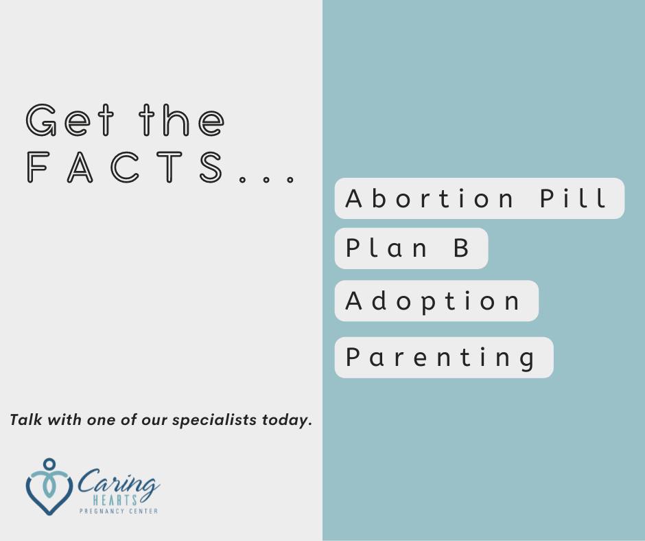 Caring Hearts Pregnancy Center Facebook ad: You deserve to have all the facts before…