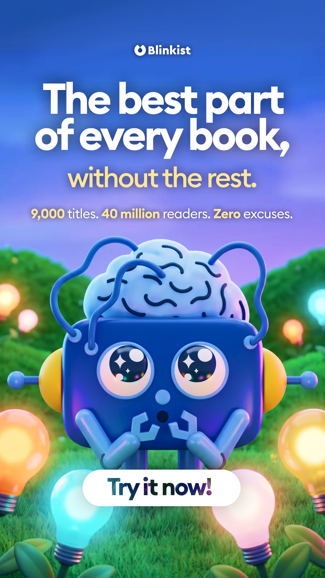 Blinkist Facebook ad