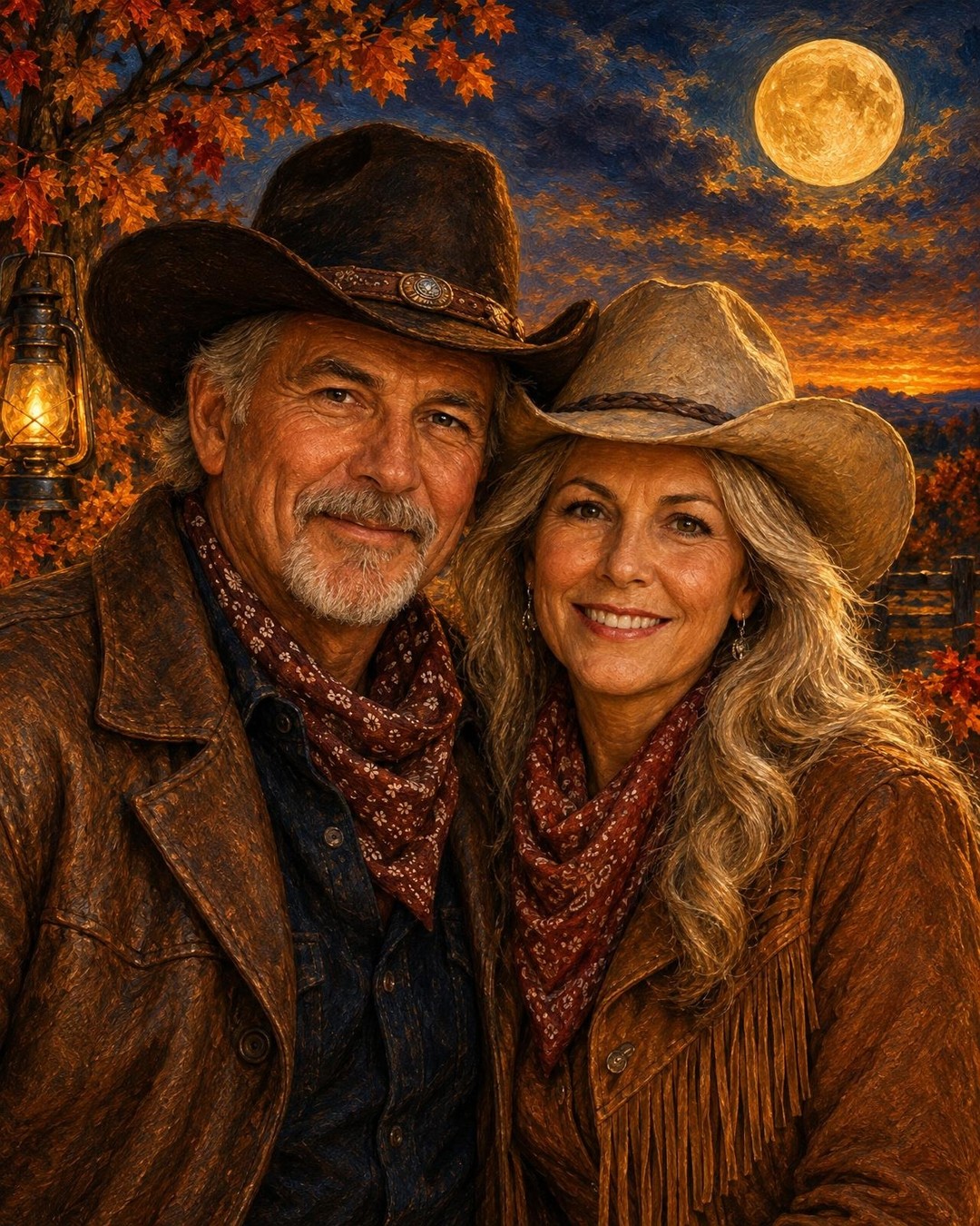 PortraitGift.Com Facebook ad: Painted as You Two, Not Strangers