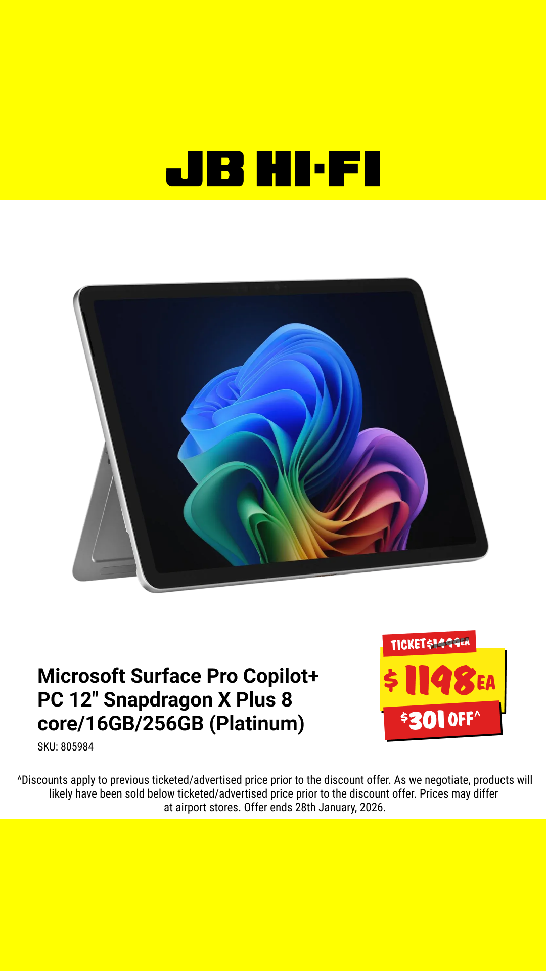JB Hi-Fi Facebook ad