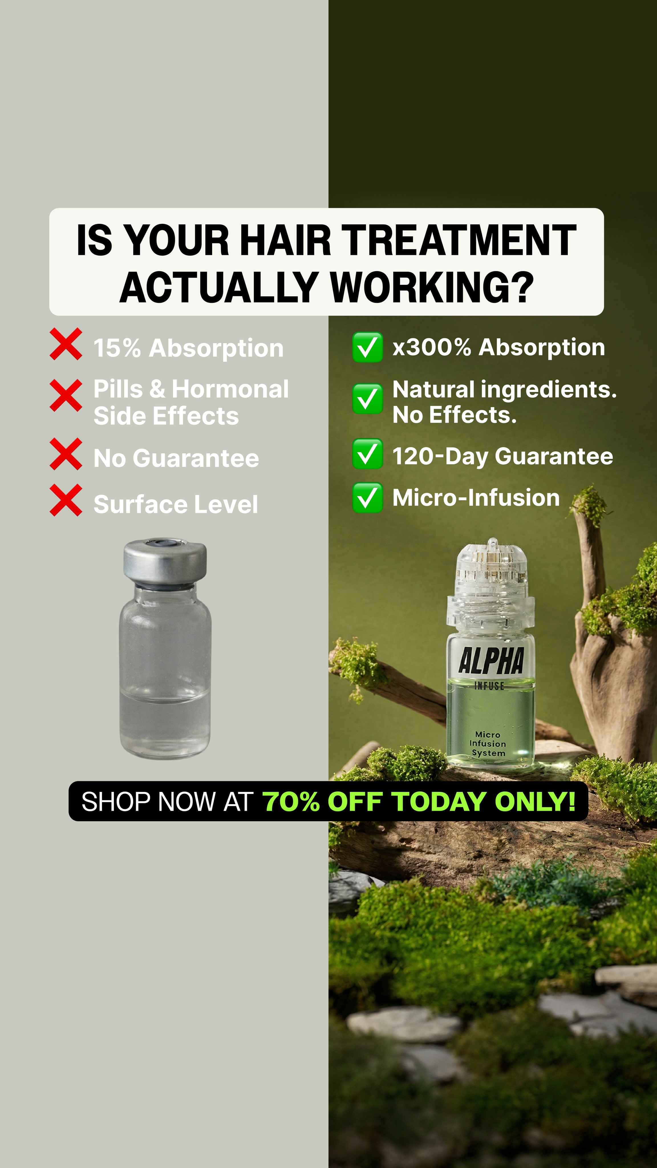 AlphaInfuse Facebook ad