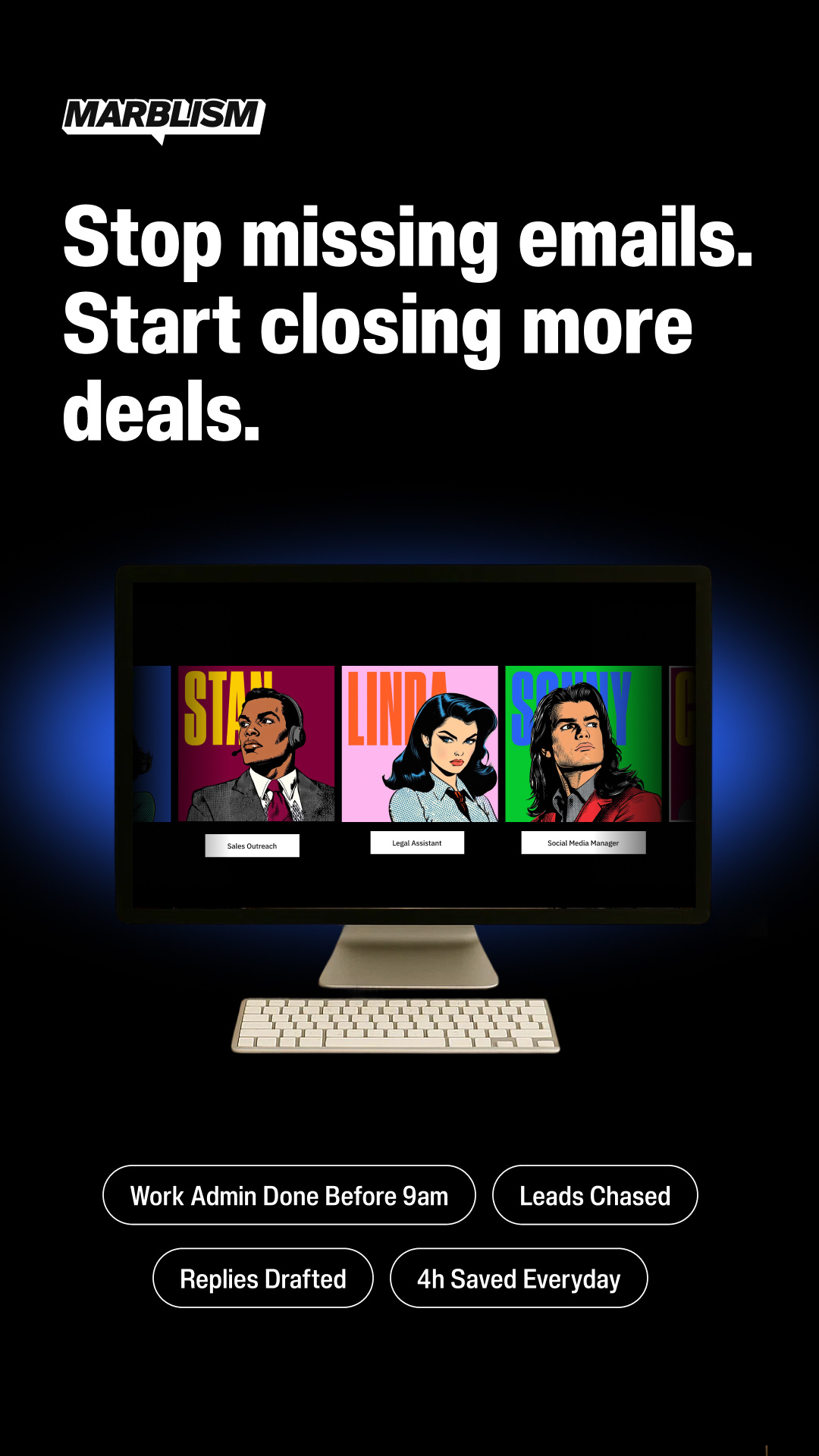 Marblism Facebook ad