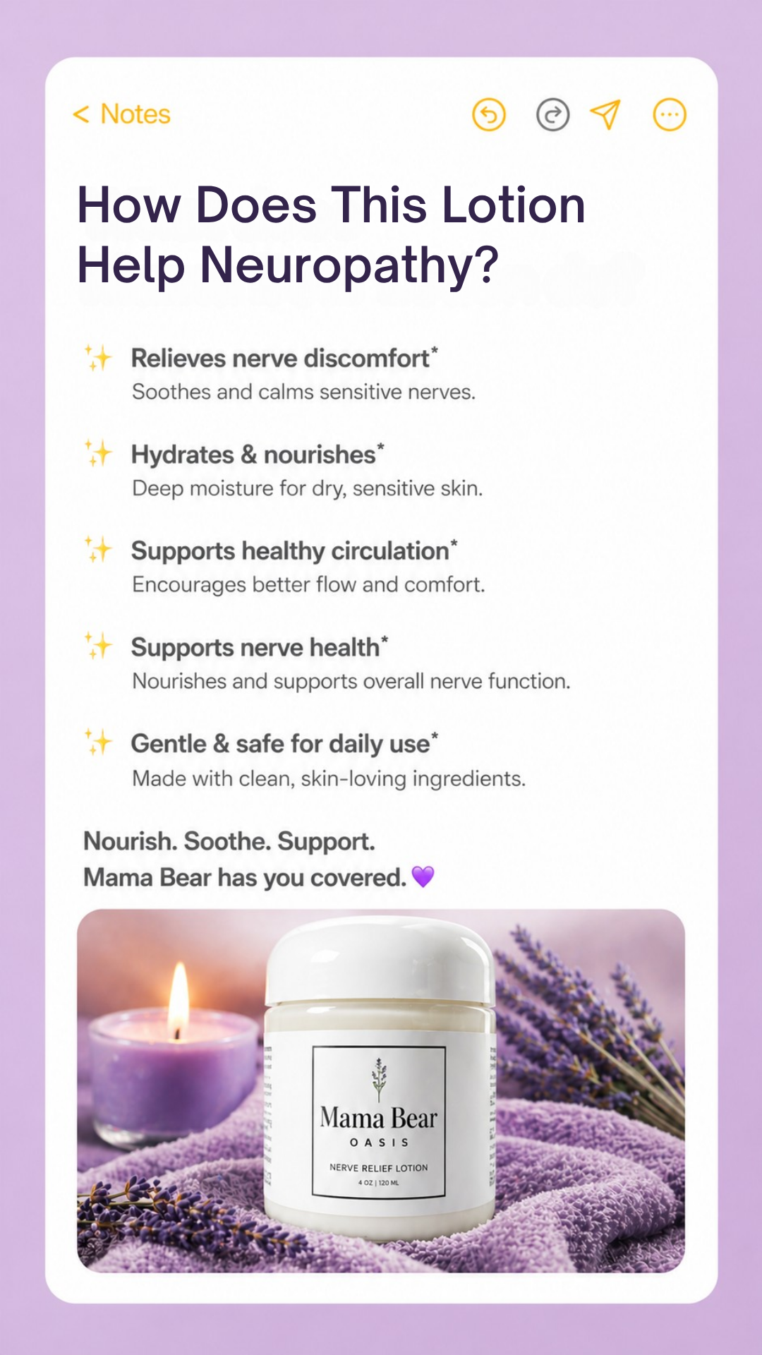 Mama Bear Oasis Facebook ad