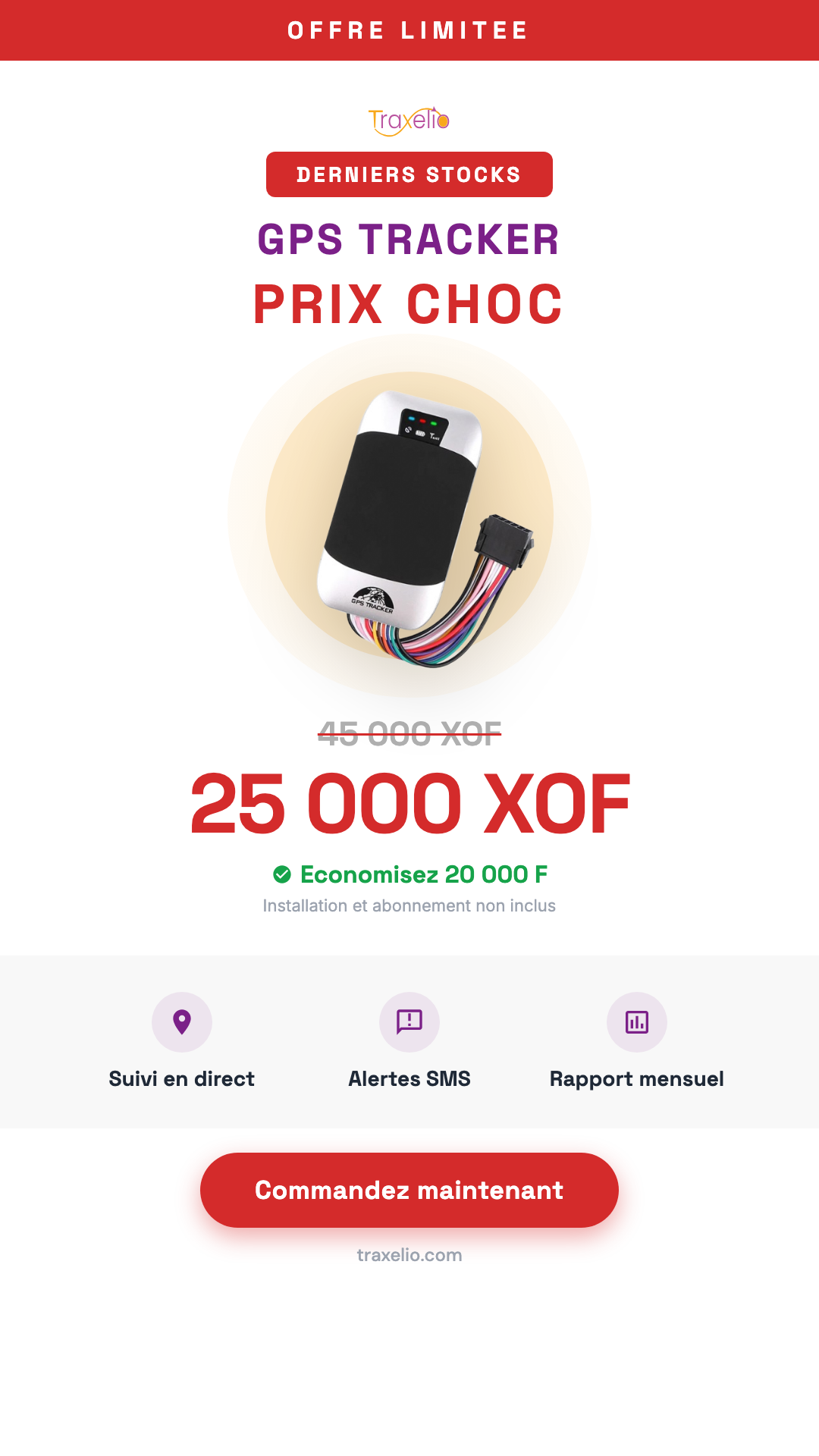 Traxelio Facebook ad