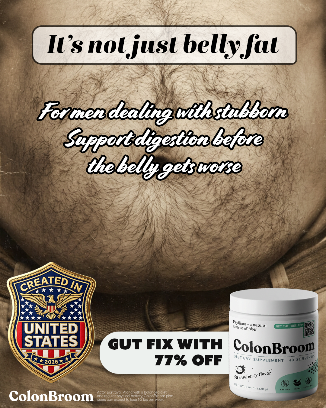 Mark Ellison Facebook ad: 77% OFF your gut reset