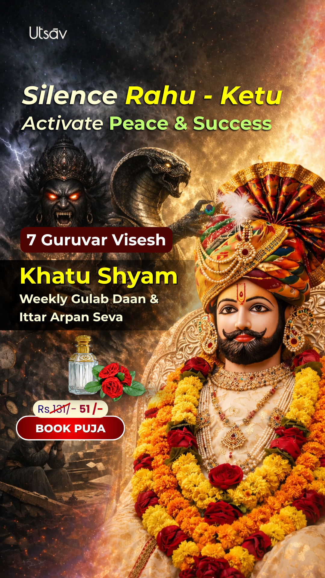 Utsav App : India’s most Loved  Puja Booking App Facebook ad