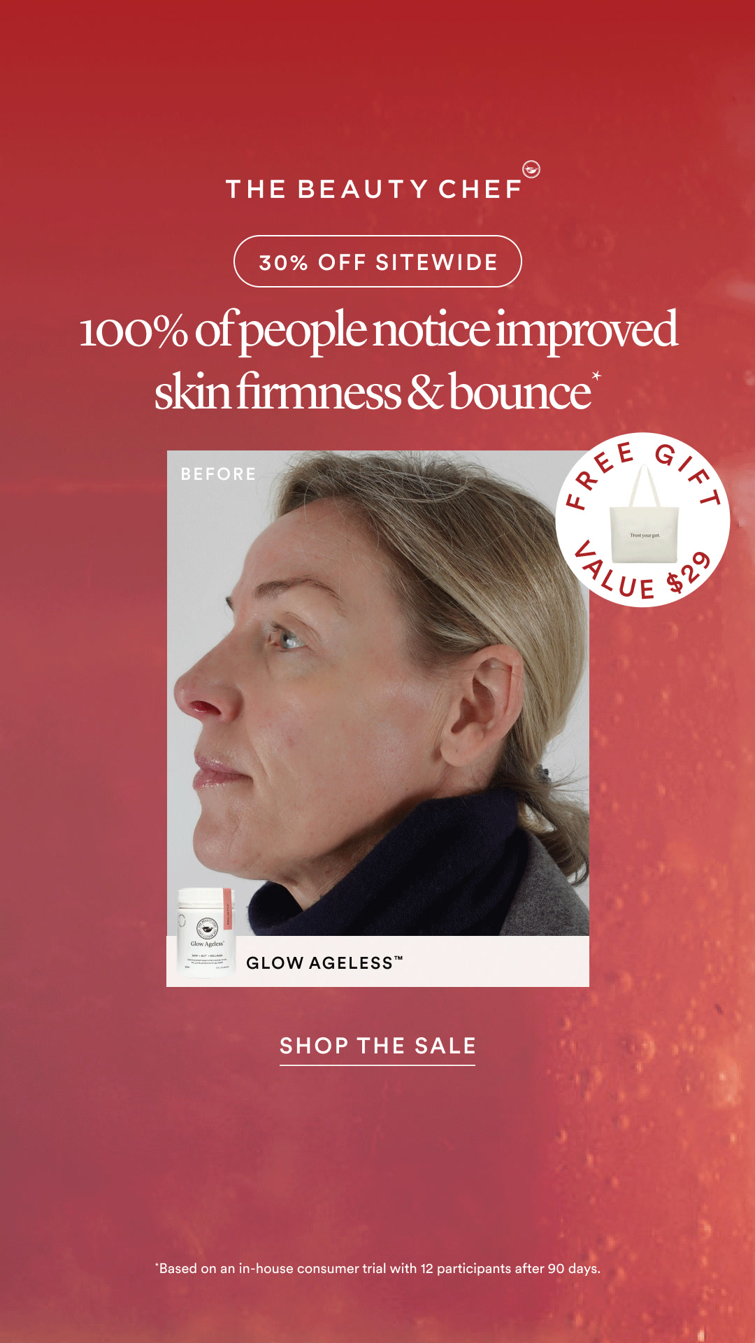 The Beauty Chef Facebook ad: Save 30% on skin health essentials
