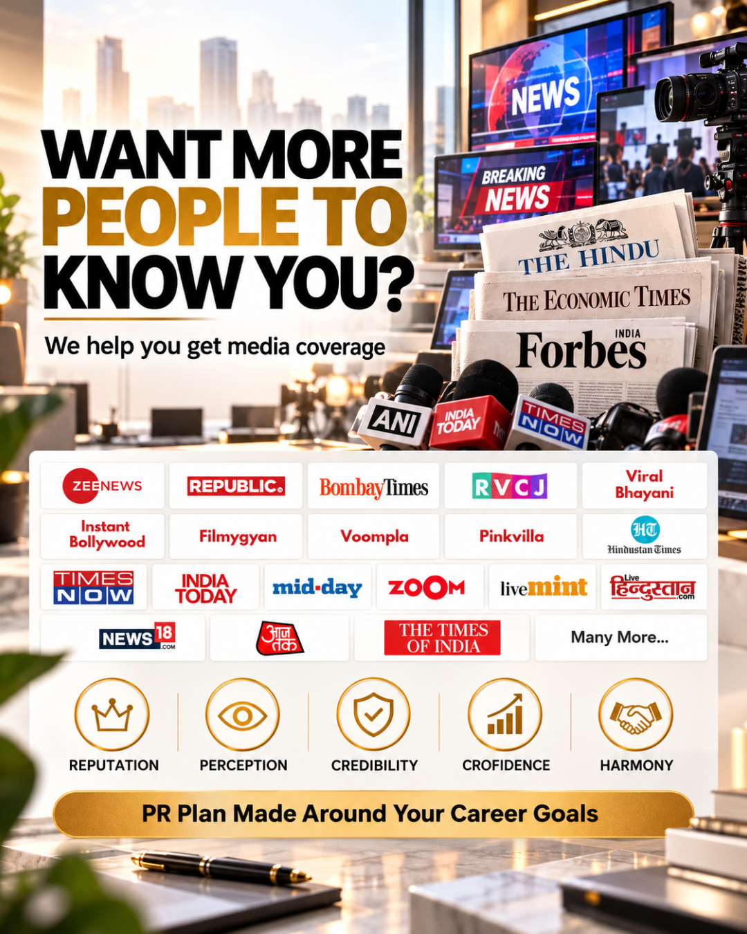 RV Rising Media Pvt Ltd Facebook ad: Get Featured in the Media Across India
