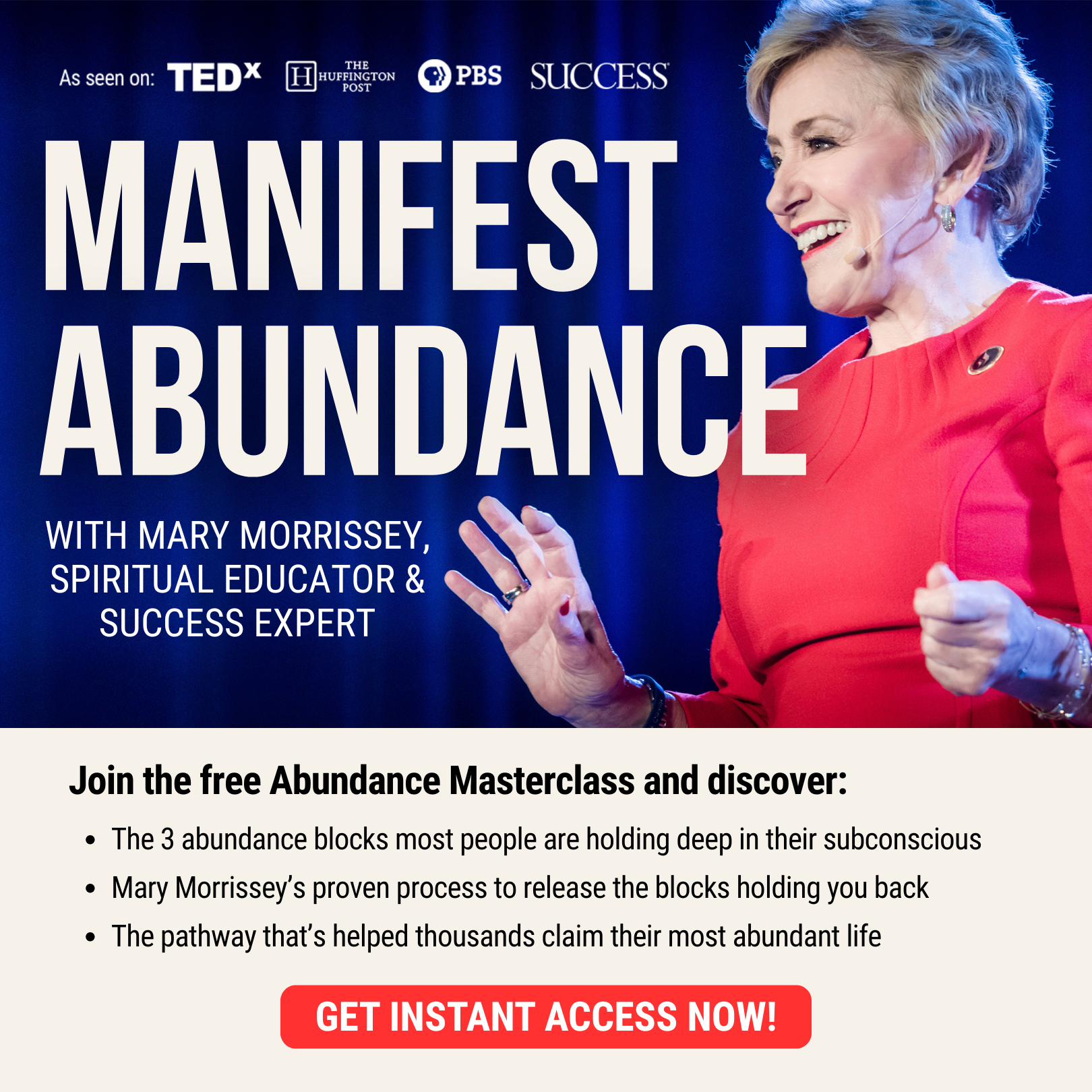 Mary Manin Morrissey Facebook ad