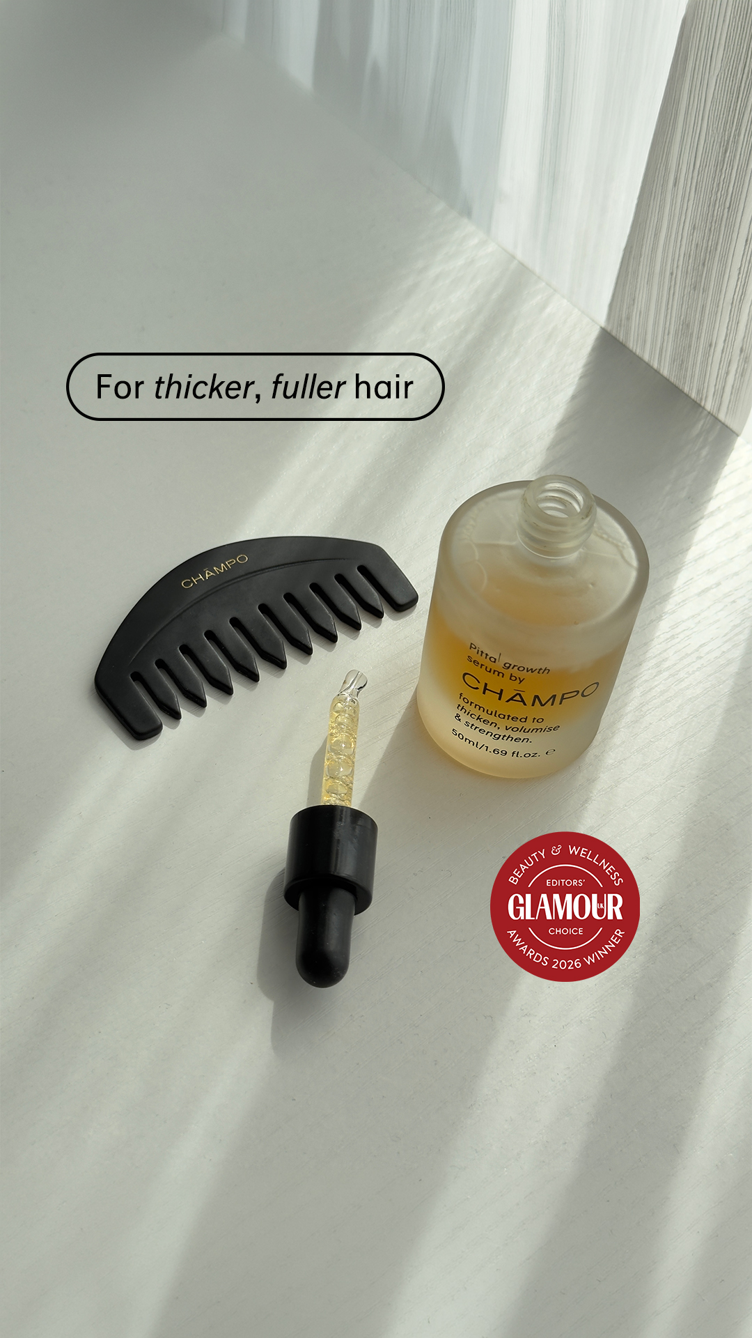 Chāmpo Haircare Facebook ad