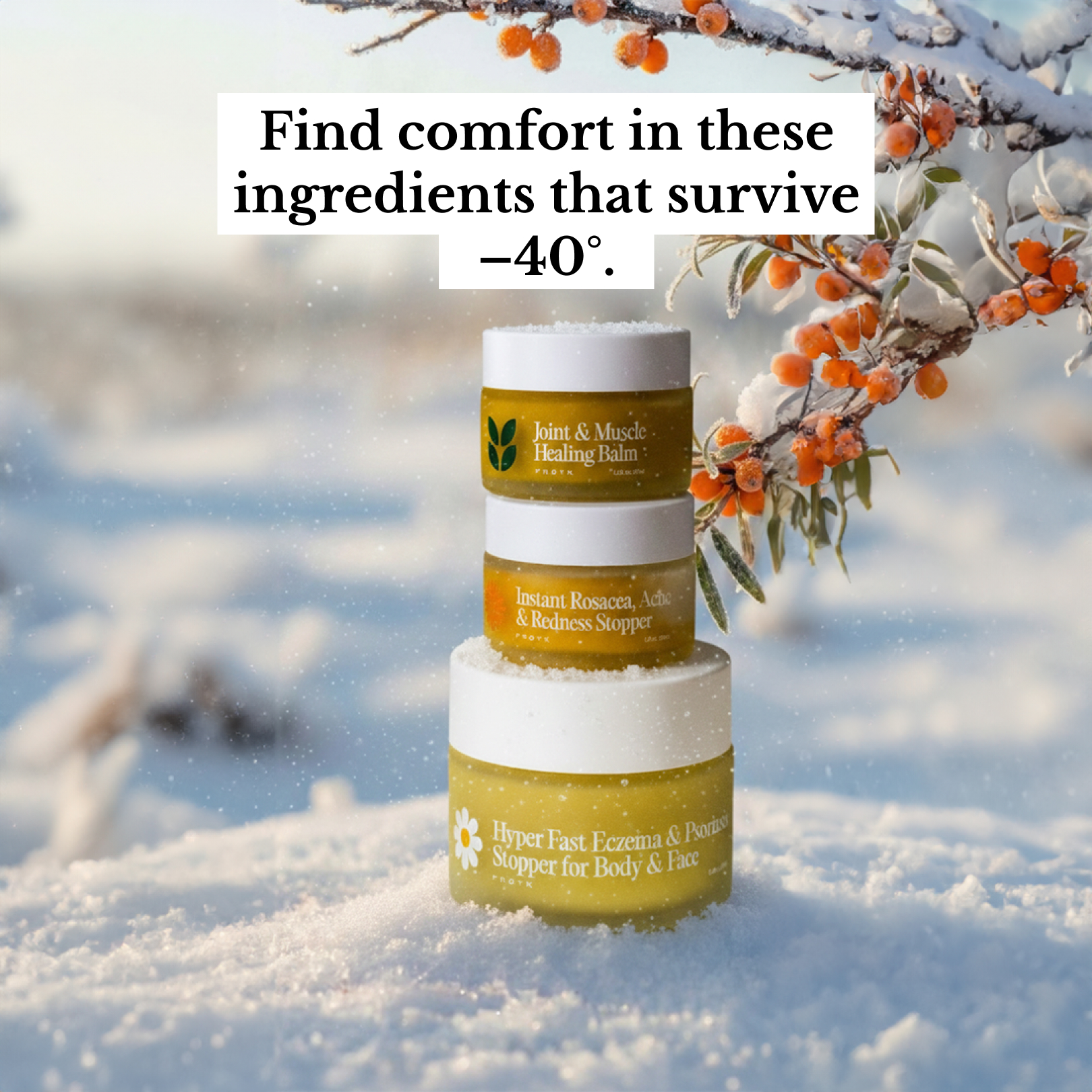 Frøya Organics Facebook ad