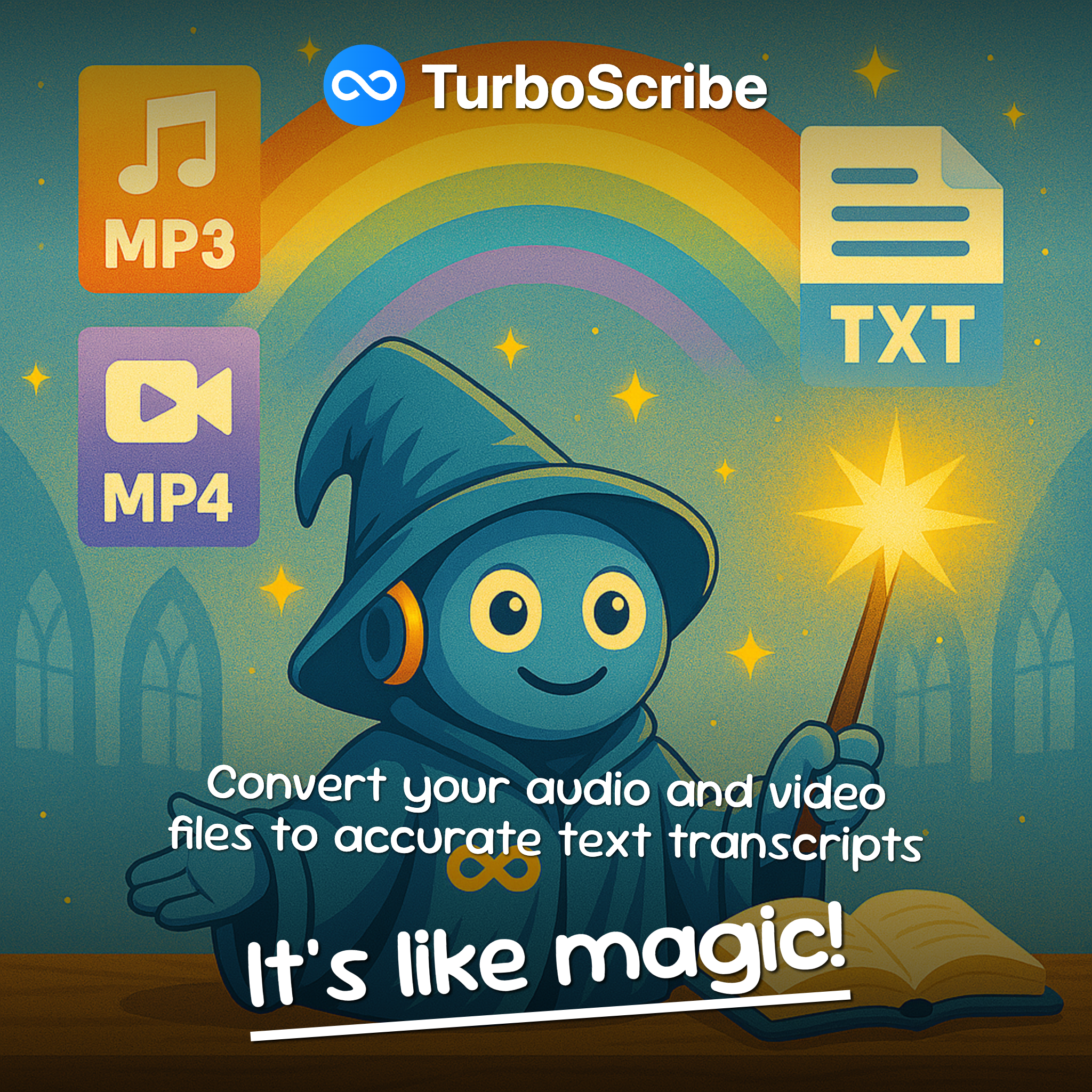 TurboScribe Facebook ad