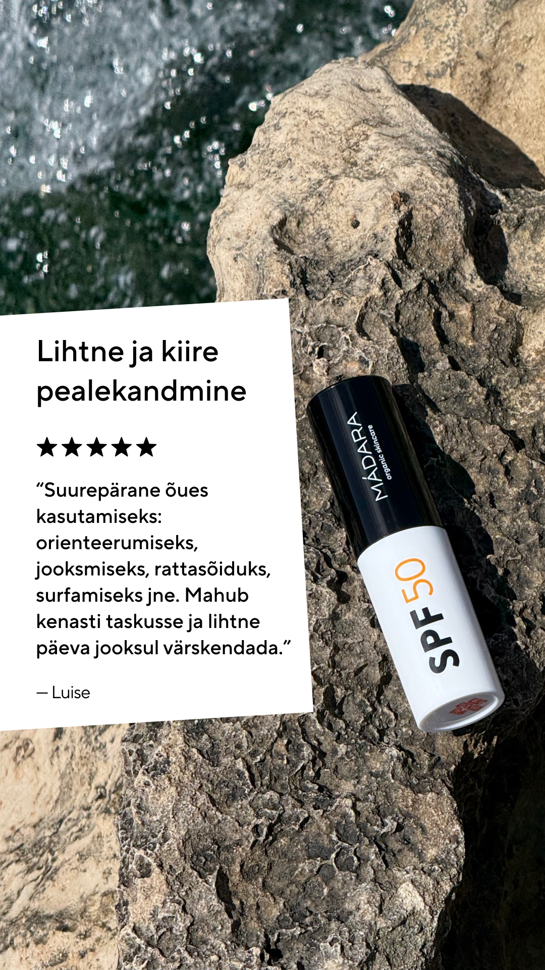 Mádara Organic Skincare Facebook ad