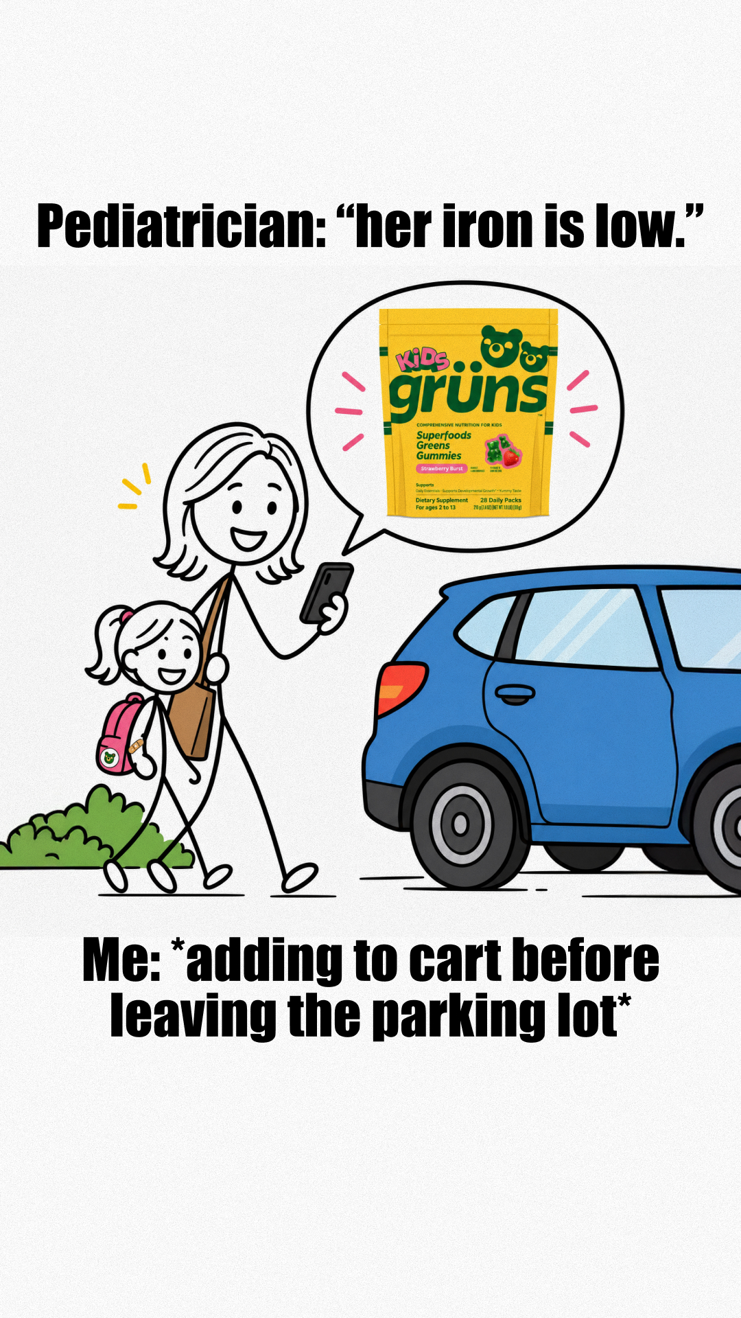 Grüns Kids Facebook ad