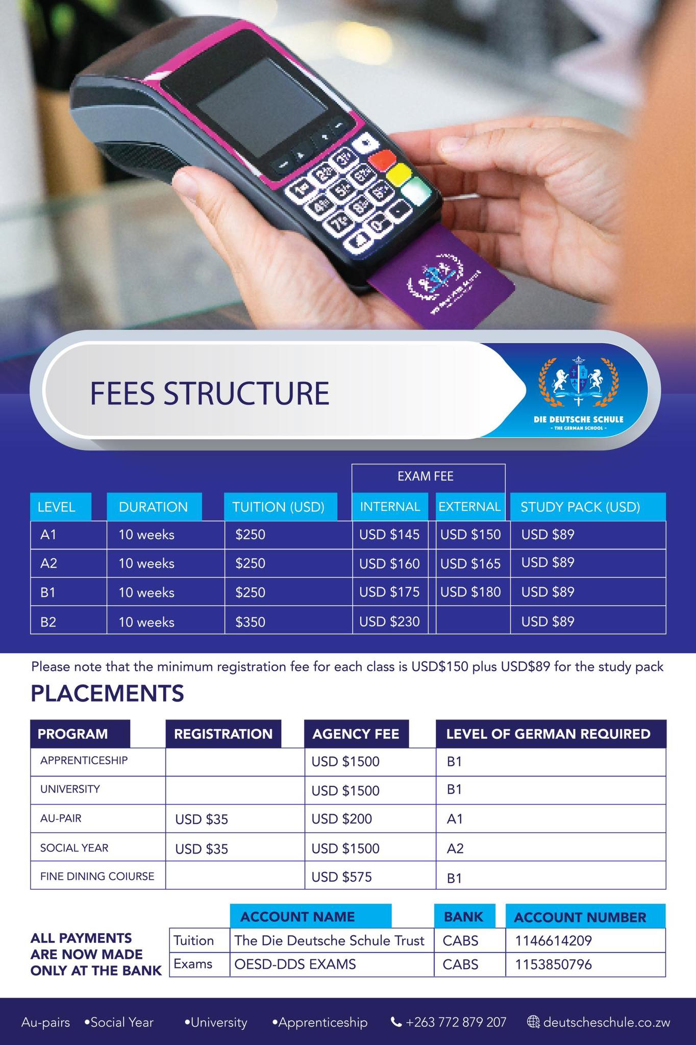 Die Deutsche Schule Harare Facebook ad