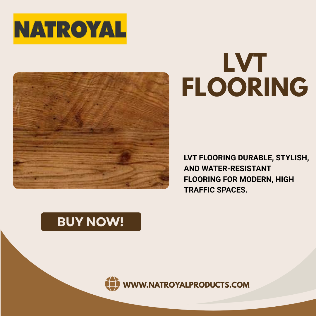 Natroyal Industries Facebook ad: Upgrade your space with premium LVT & Vinyl…
