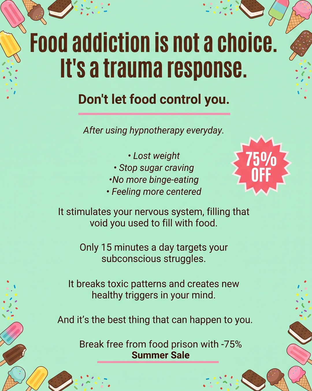 Hypnozio: power of hypnotherapy Facebook ad