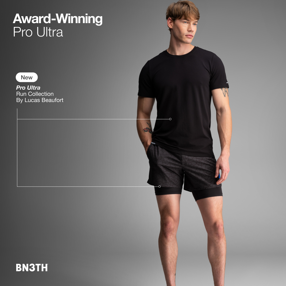 BN3TH Apparel Facebook ad: Chafe-Free Guarantee