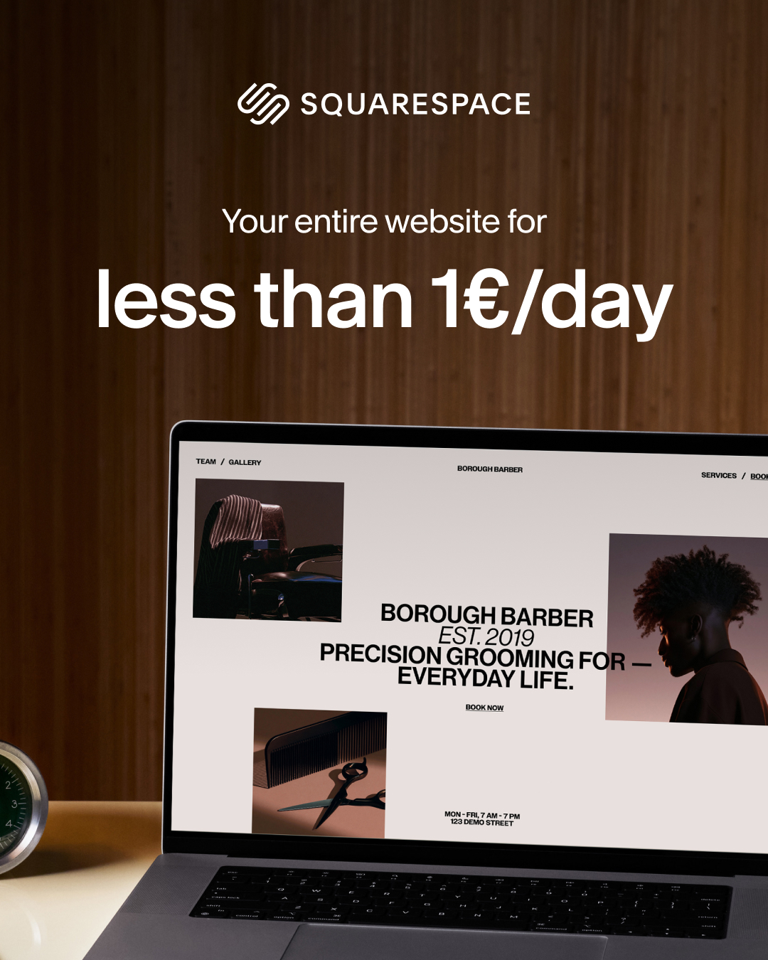 Squarespace Facebook ad