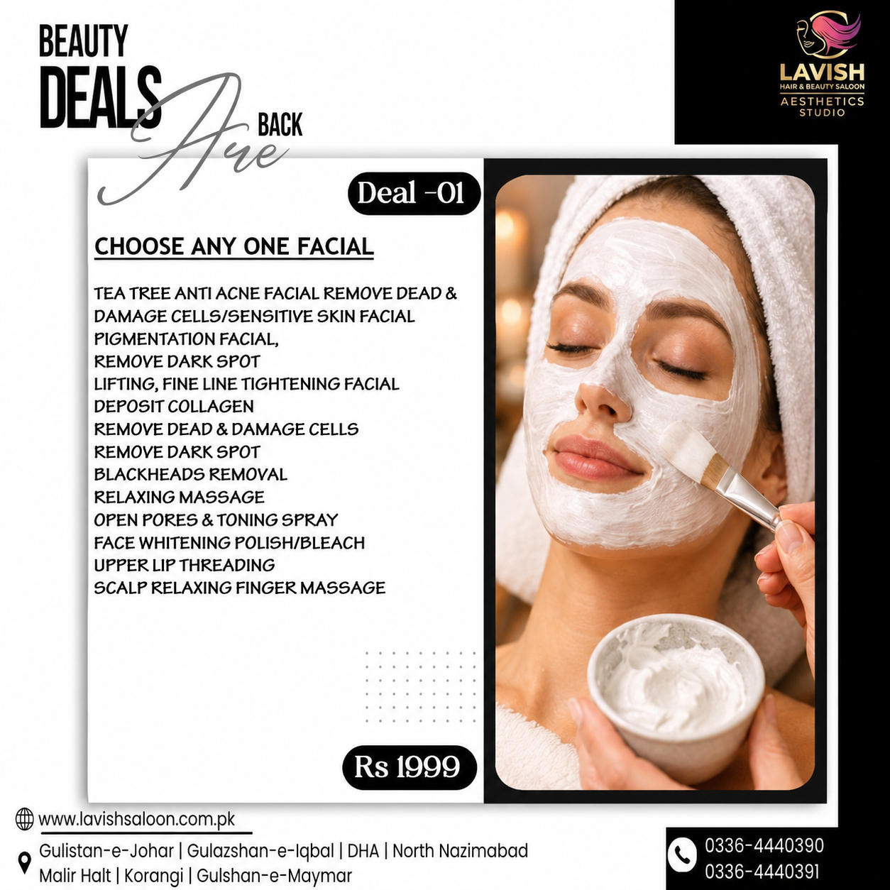 Lavish Hair & Beauty Salon Facebook ad