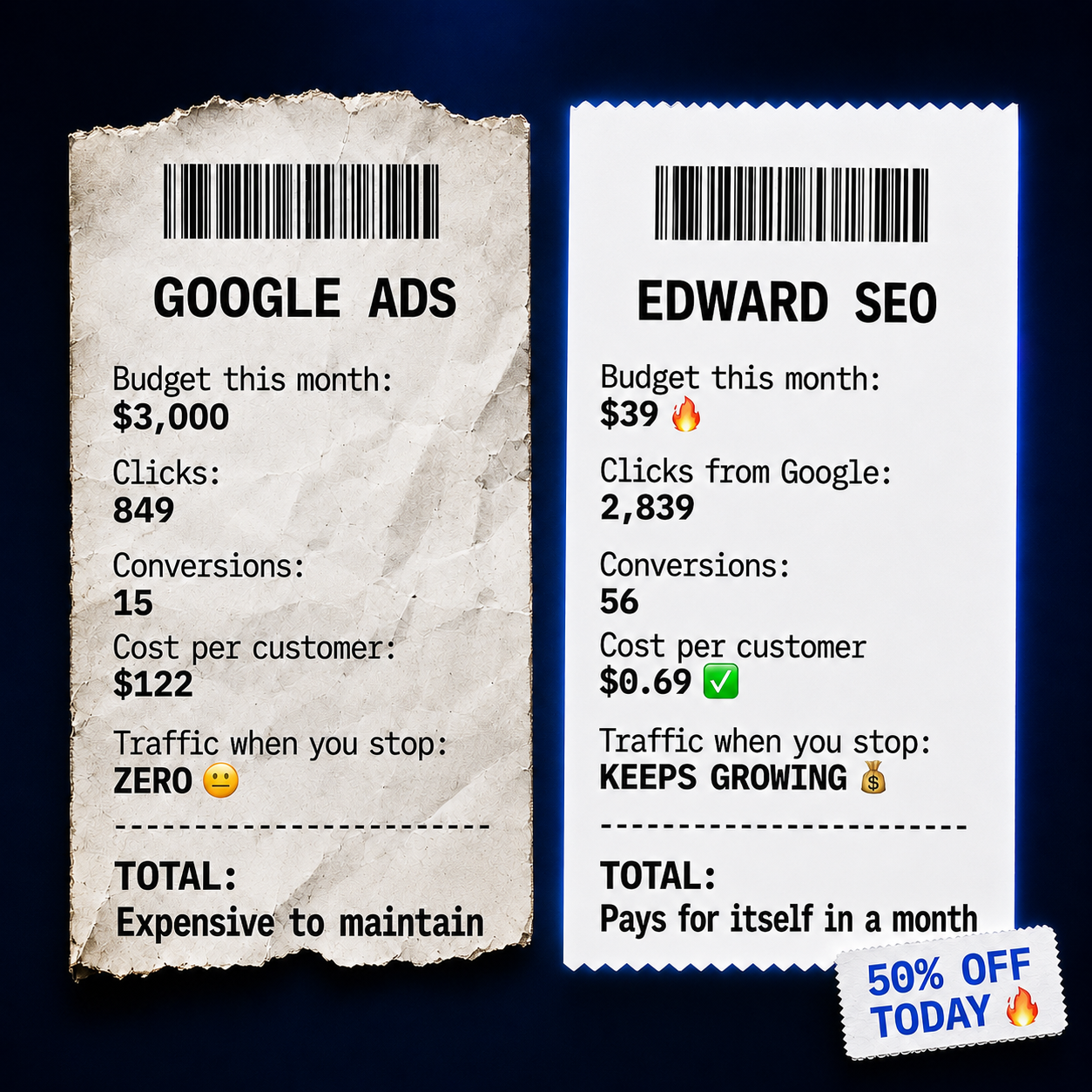 Edward SEO Facebook ad