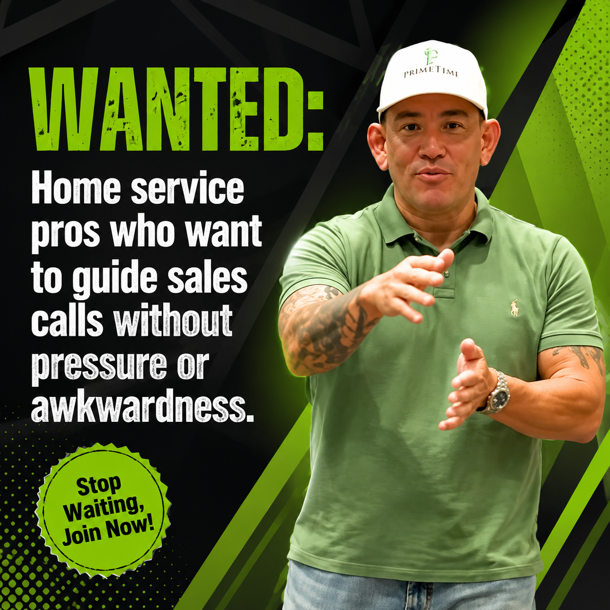 Skool Facebook ad: Stop Winging Sales Calls. Follow a Clear Process.