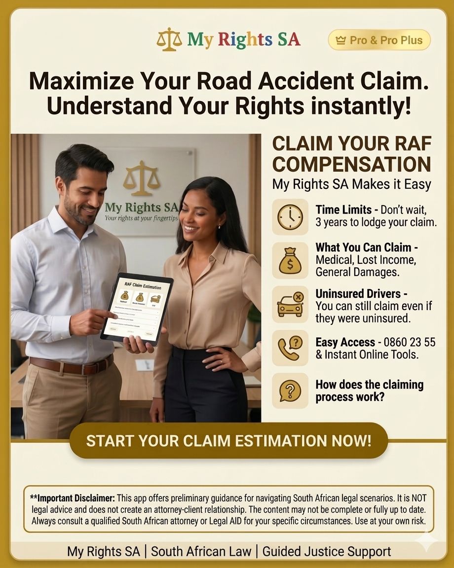 My Rights SA Facebook ad: My Rights SA, Free AI Legal Help for South Africans